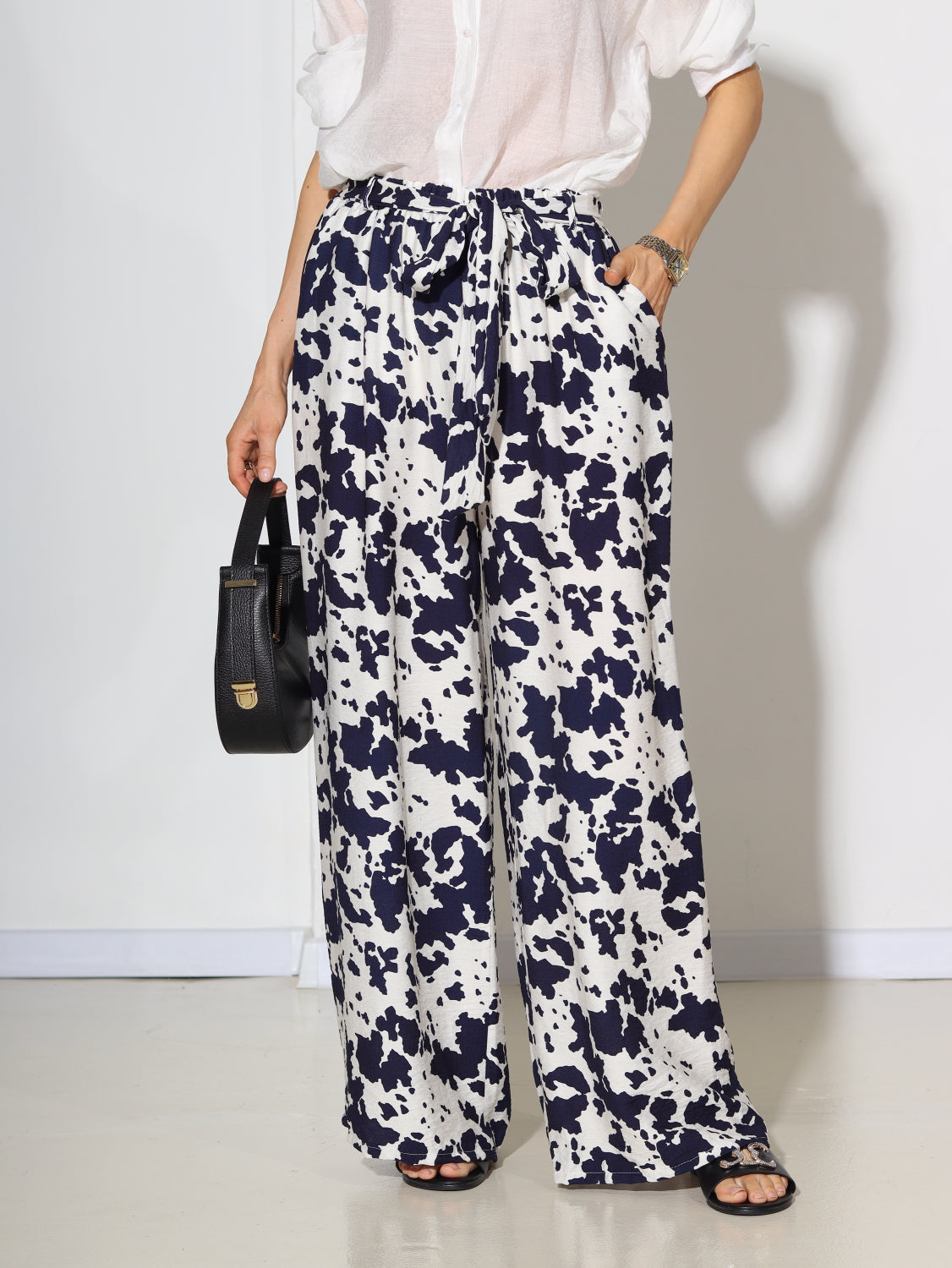 T.zila viskozes auduma bikses ar 'Traipiņš' - 14739