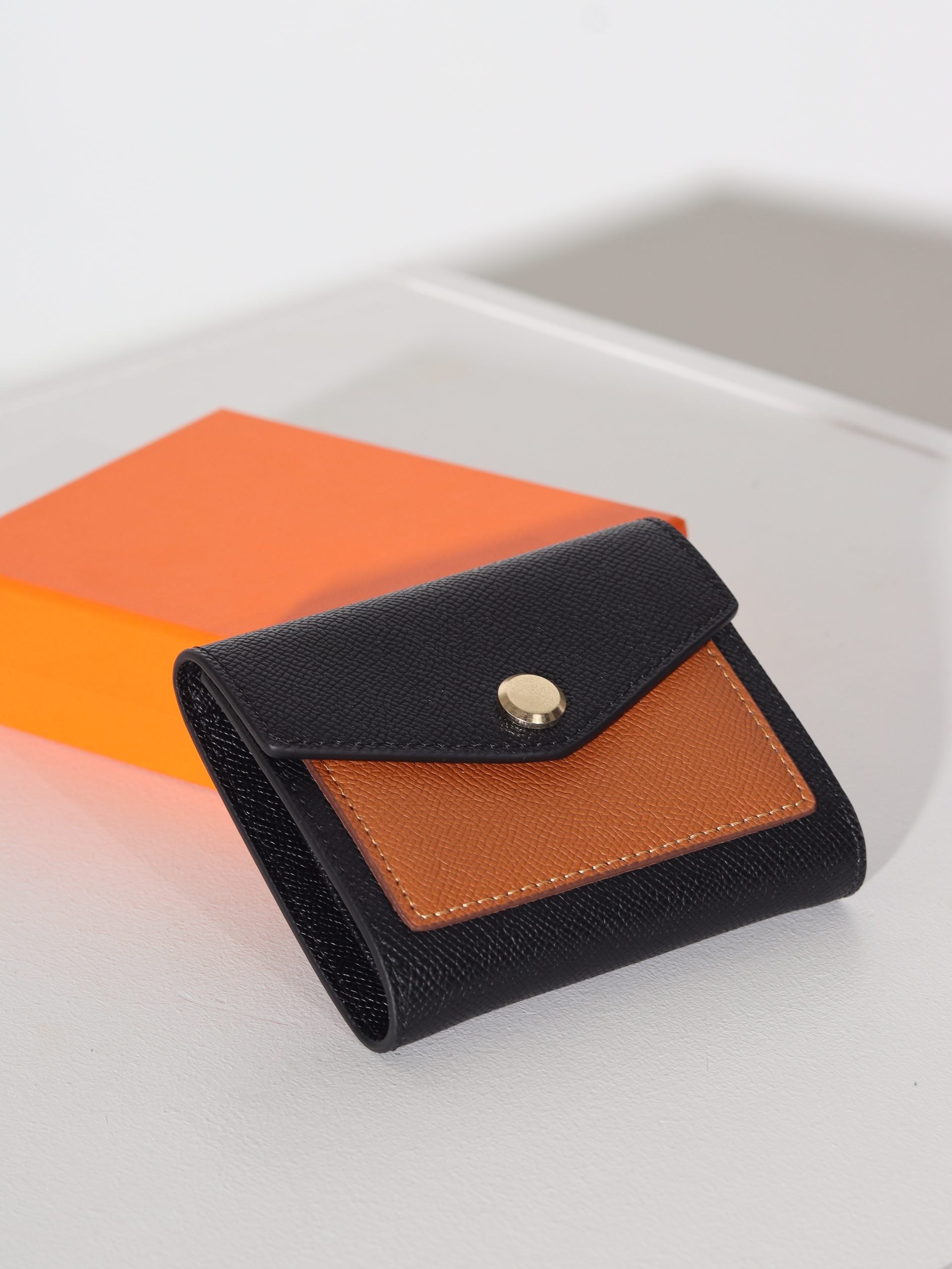 Melns+brūns d/ā , maza izmēra maks - 15958