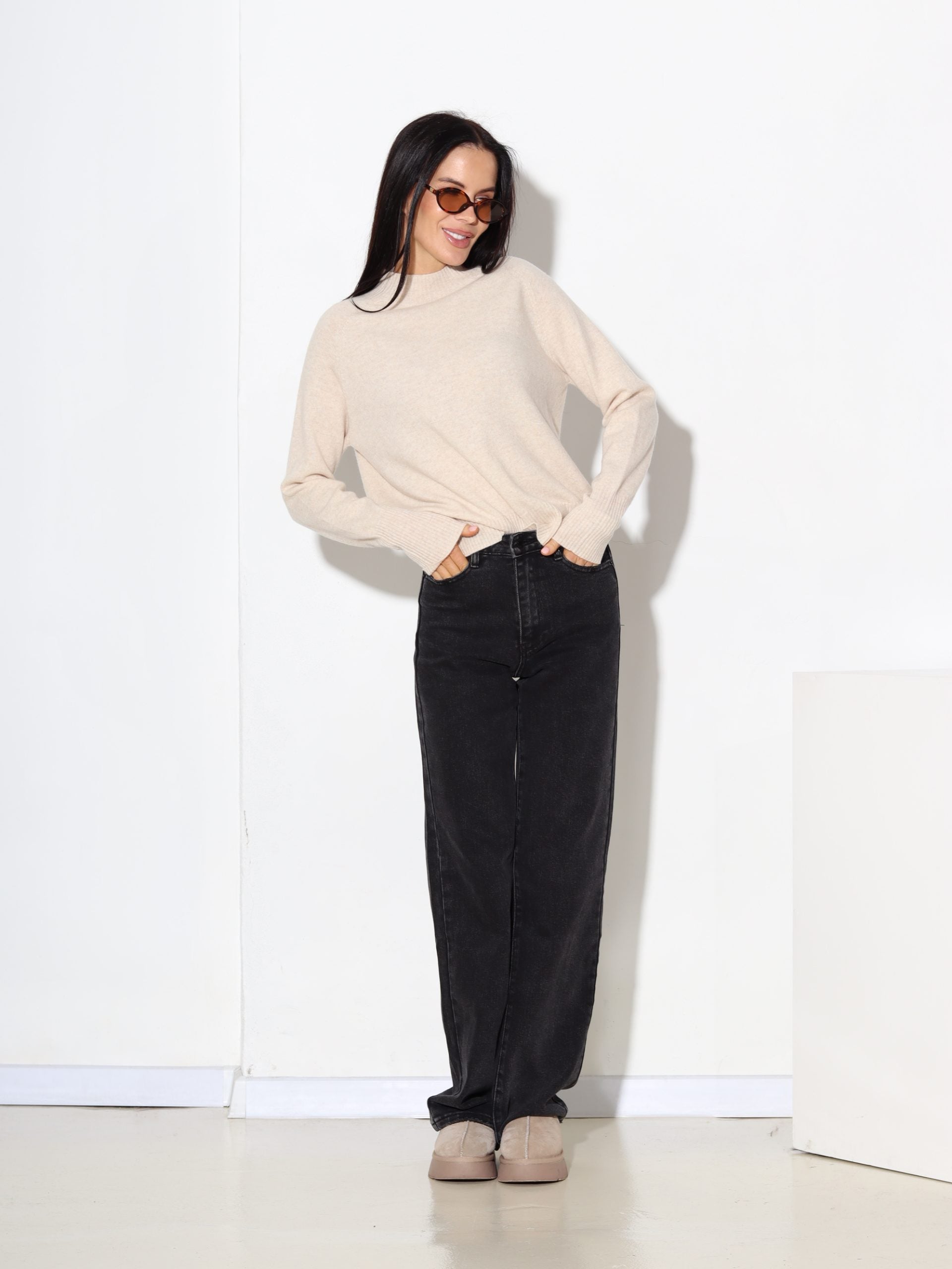 Bēšs vilna džemperis - 17354