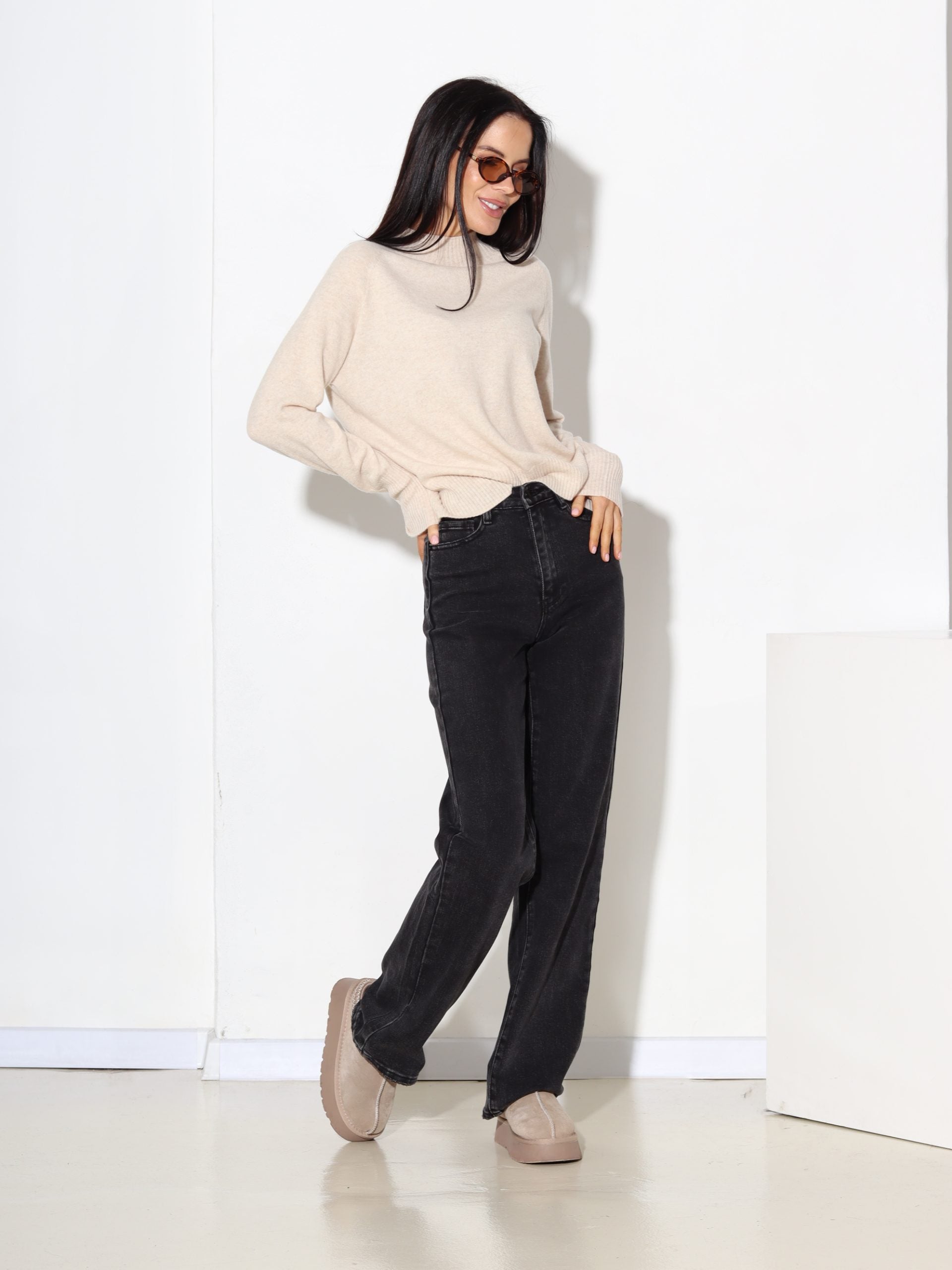 Bēšs vilna džemperis - 17354