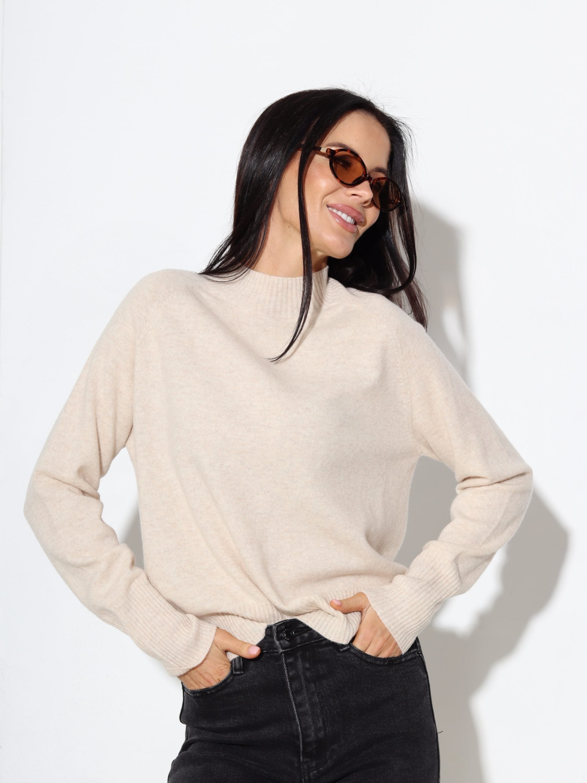 Bēšs vilna džemperis - 17354