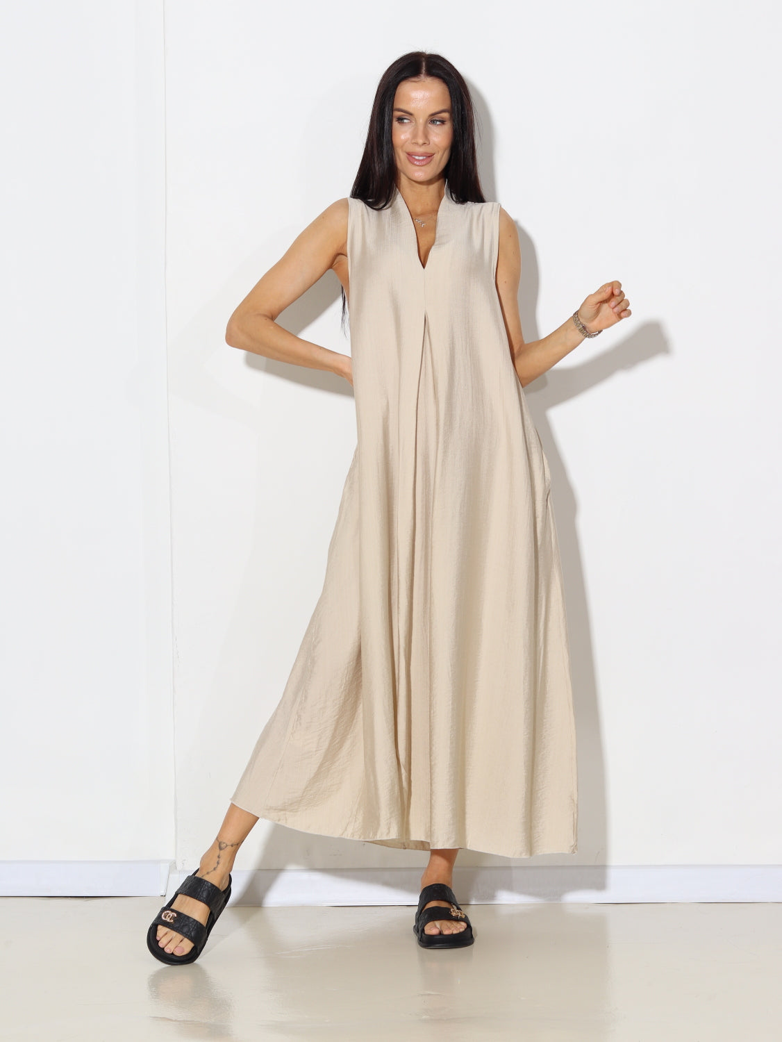 Bēša 'Basic' midi kleita - 14846