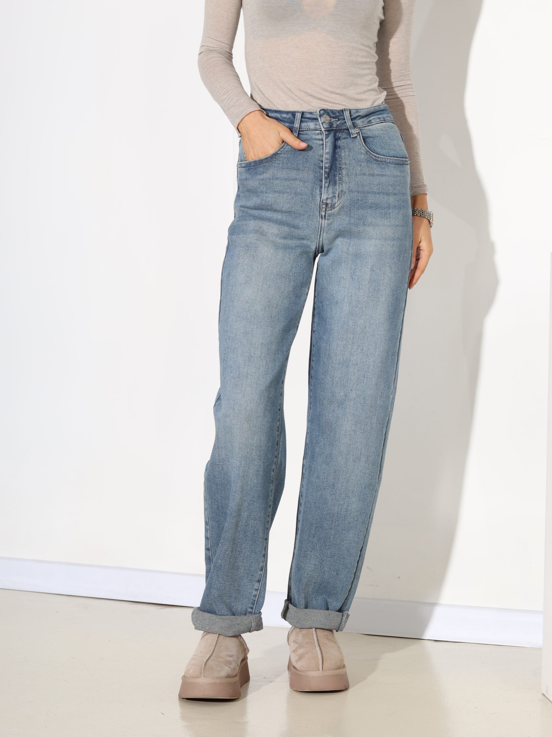 T.zilas Laulia "Mom fit" džinsa bikses - 17768