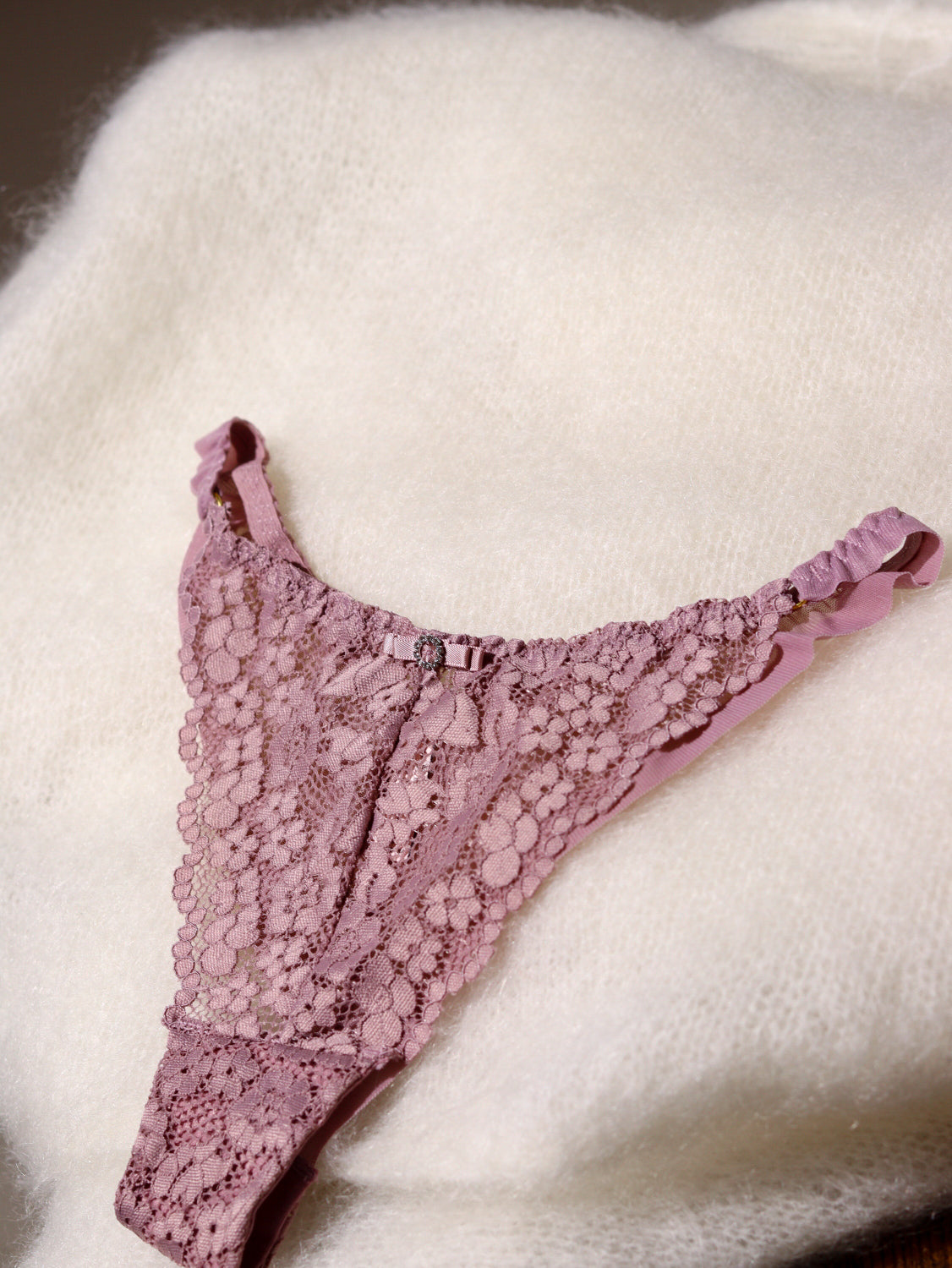 Veci rozā ziediņmežģīņu 'brazil' apakšbikses - 14395