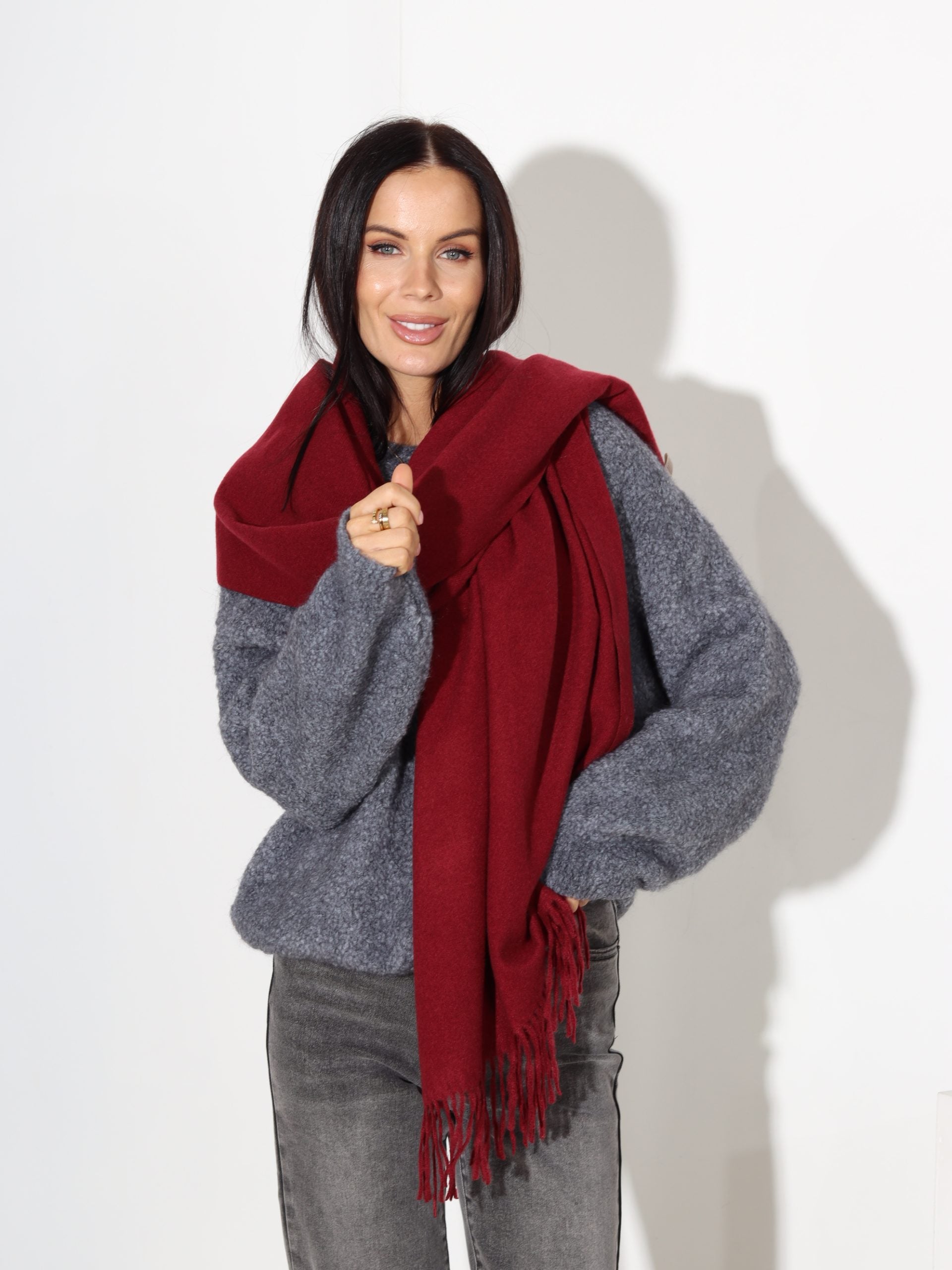 Bordo šalle 'Kašmira pieskāriens' - 17776