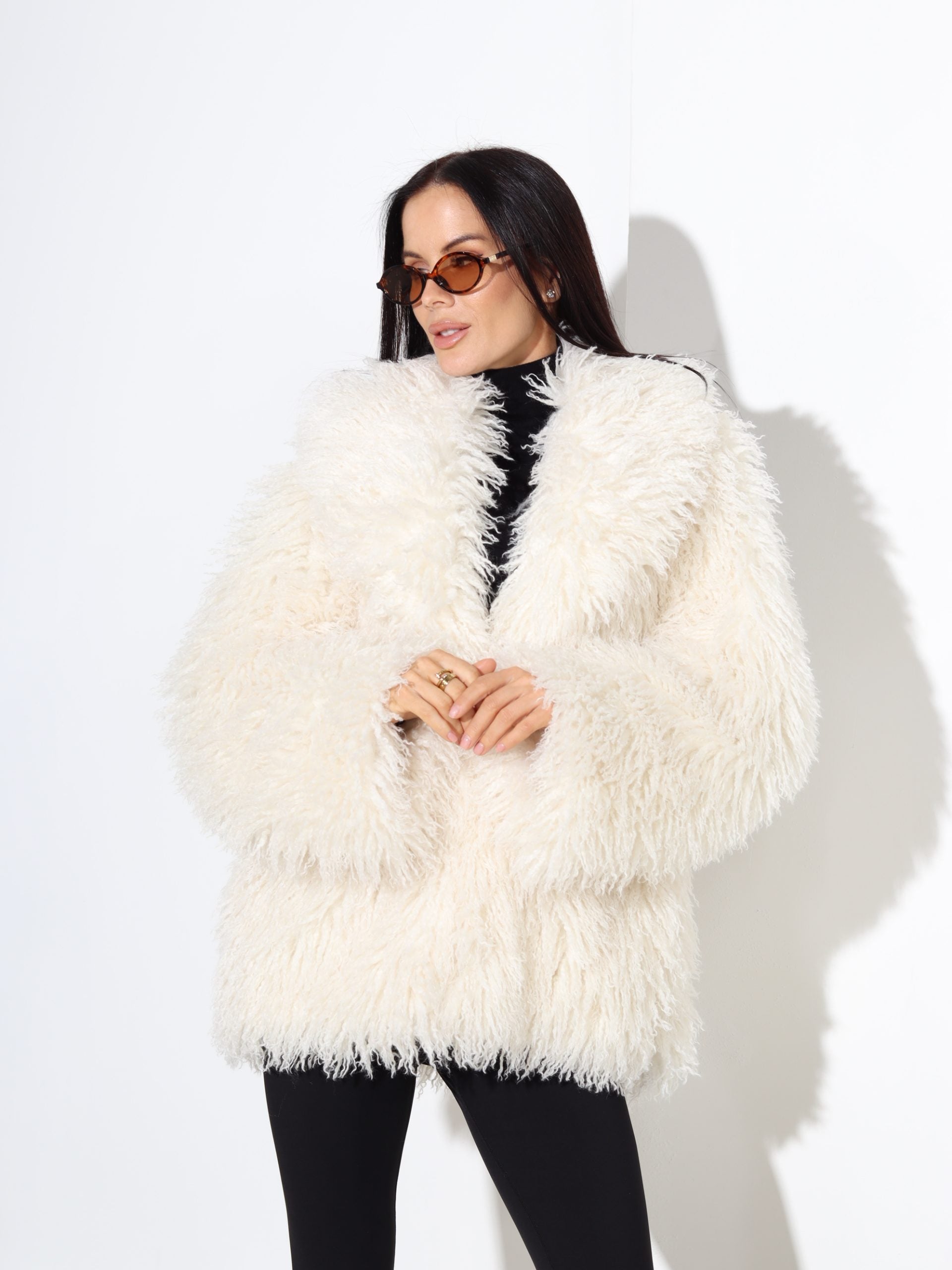 Balts, īss 'Bārnij' kažociņš - 17811