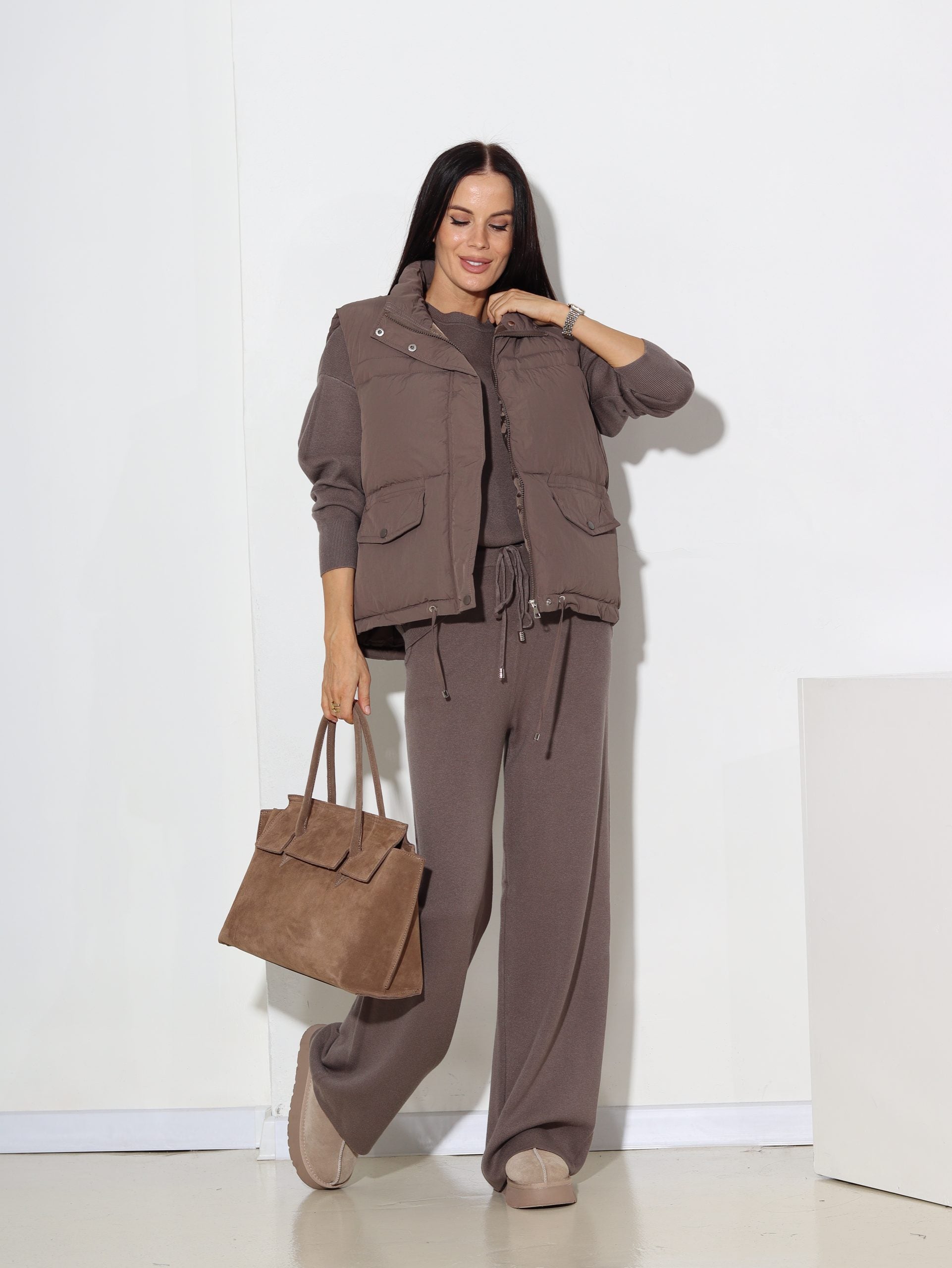 Taupes krāsas "Lara" komplekts 3in1 - 16438