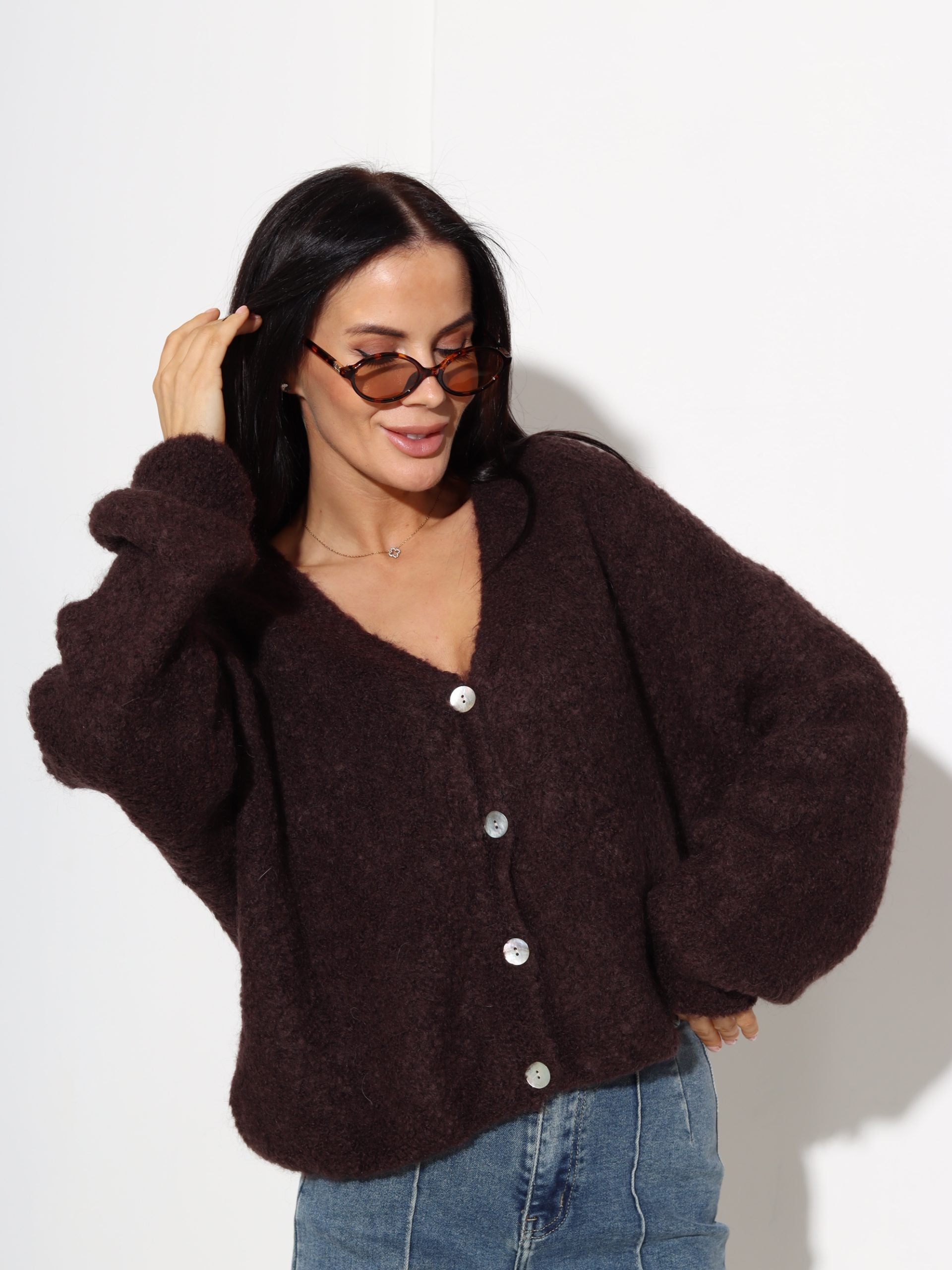 Šoko mezgliņdzijas adījuma jaka, podziņu aizdare - 17517