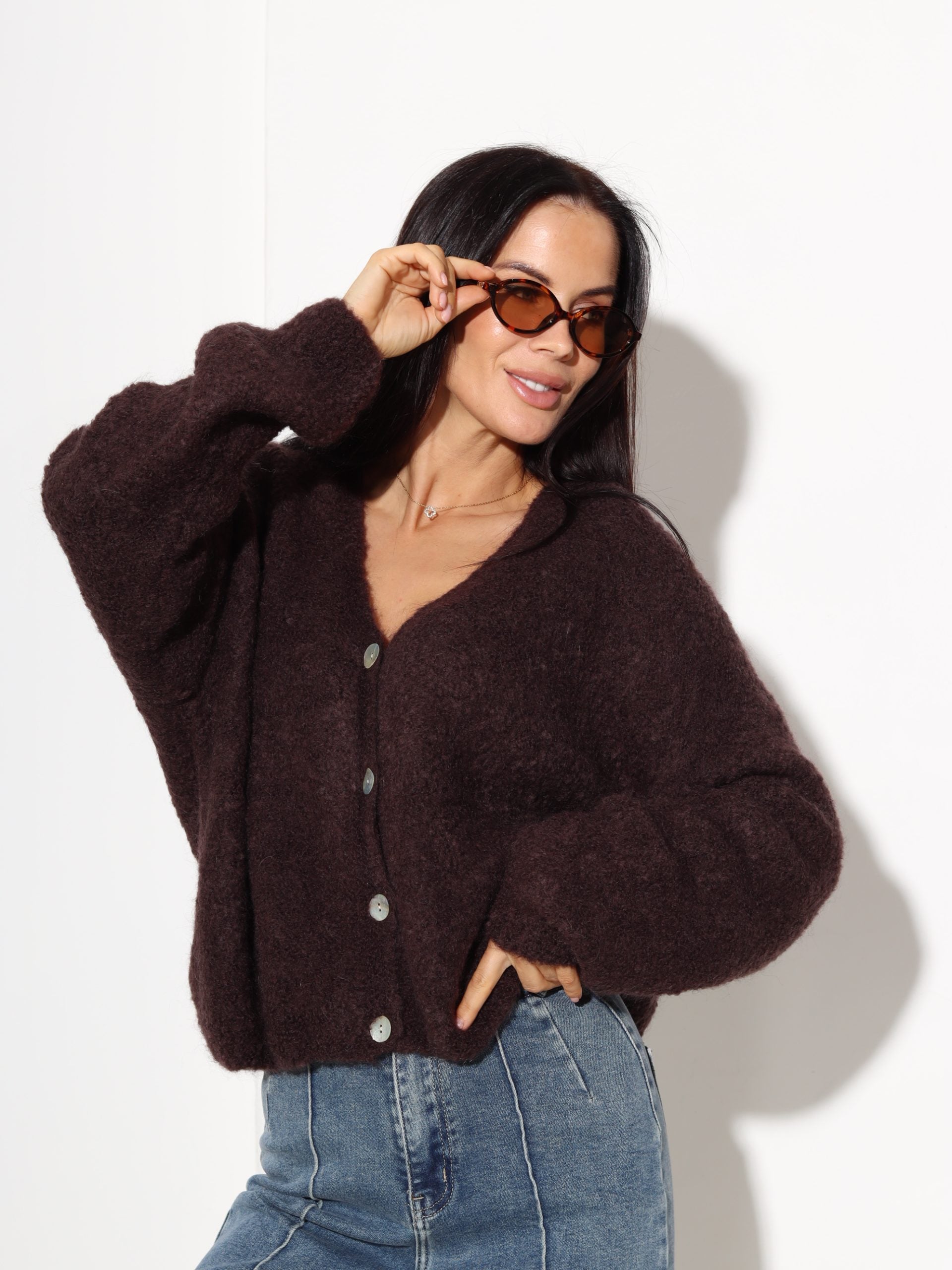 Šoko mezgliņdzijas adījuma jaka, podziņu aizdare - 17517