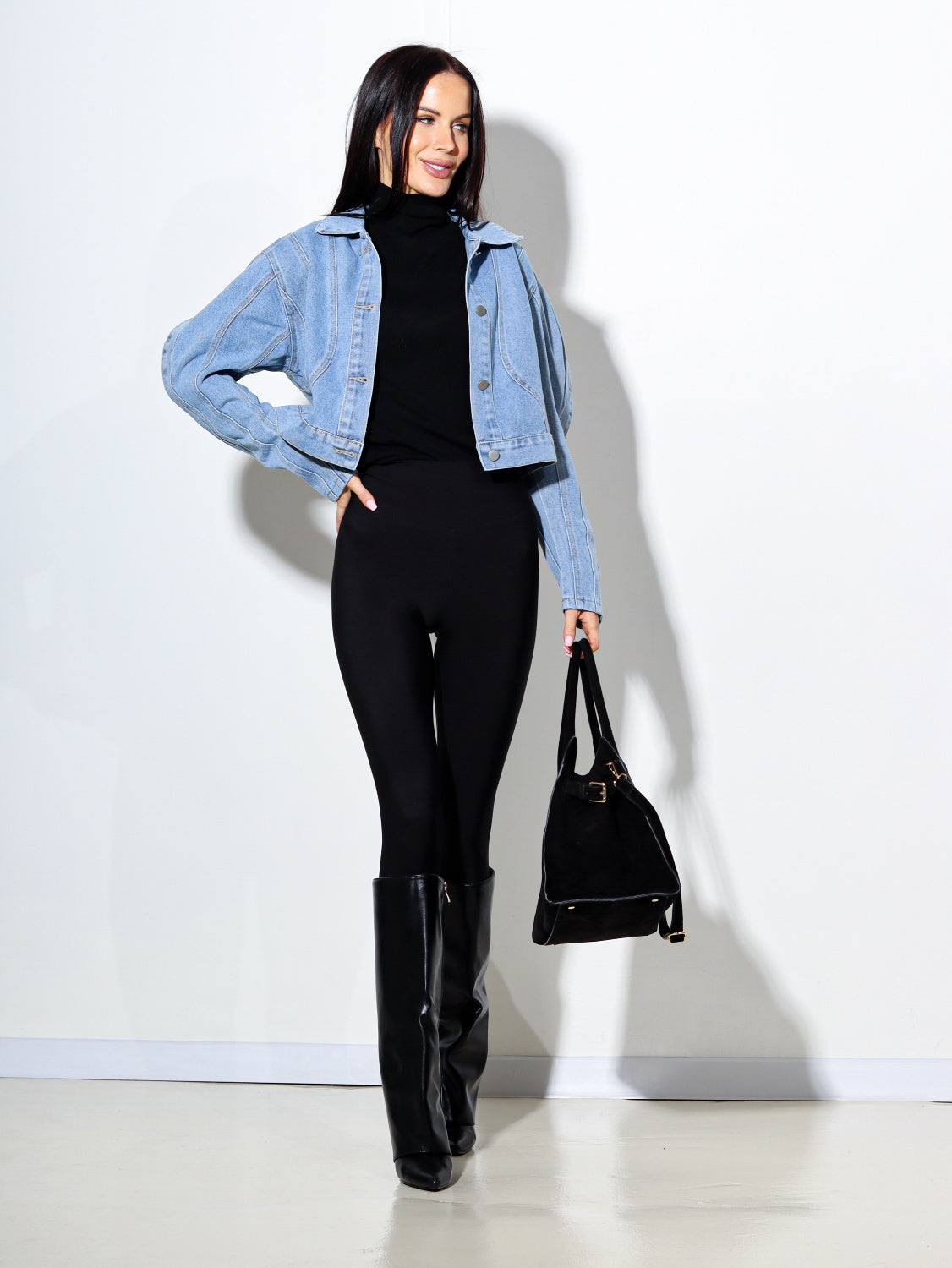 Zila, īsa džinsa jaka - 13895