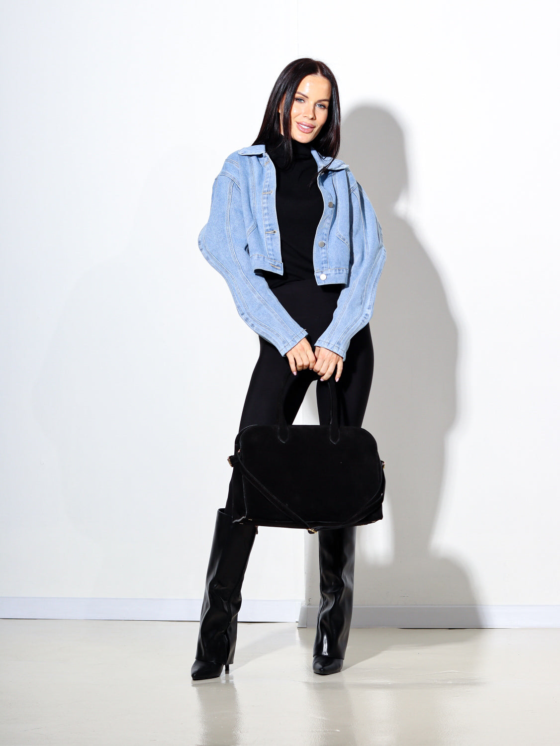 Zila, īsa džinsa jaka - 13895