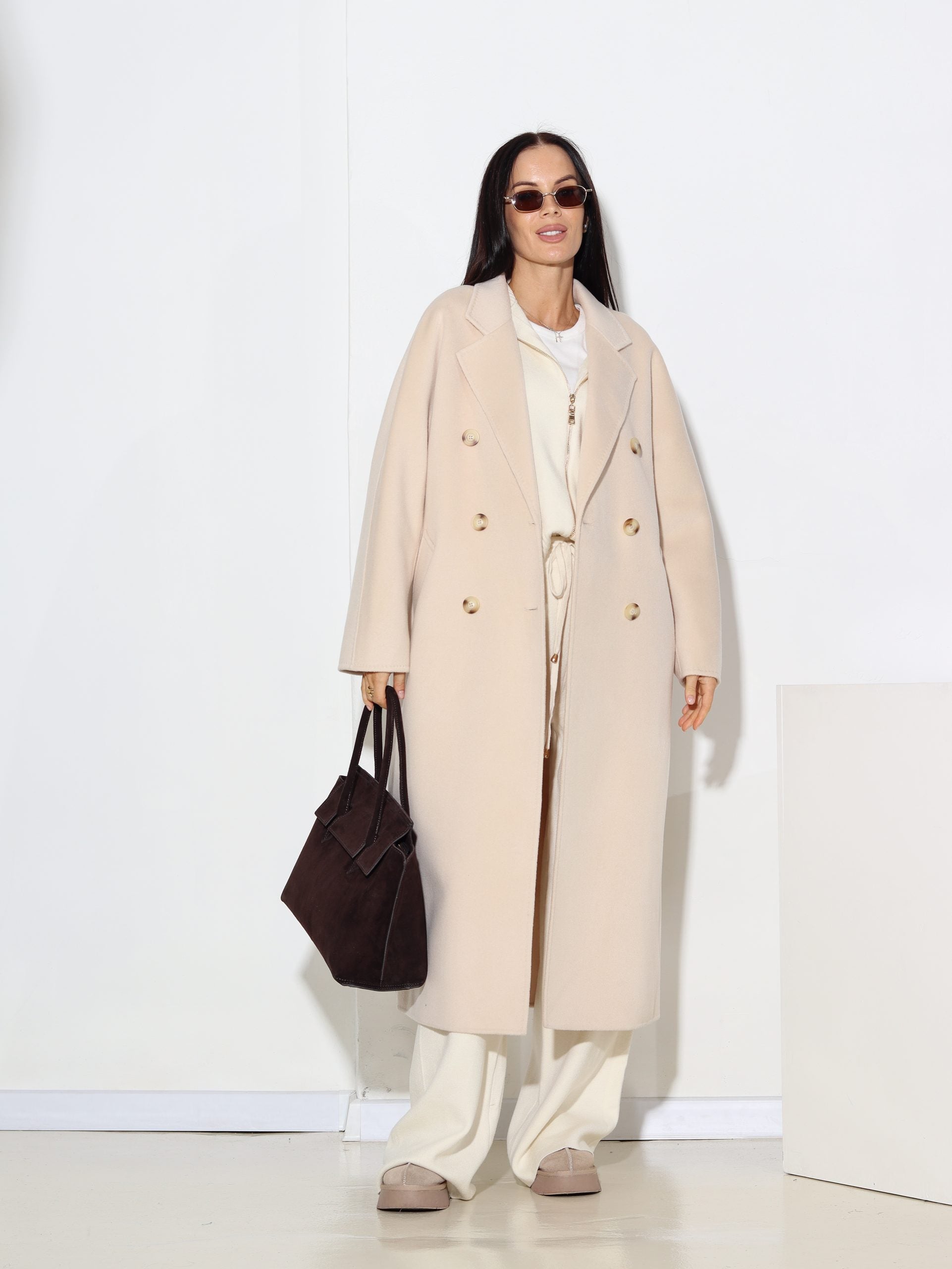 Bēšas kāsas 'Lara' mētelis - 16455