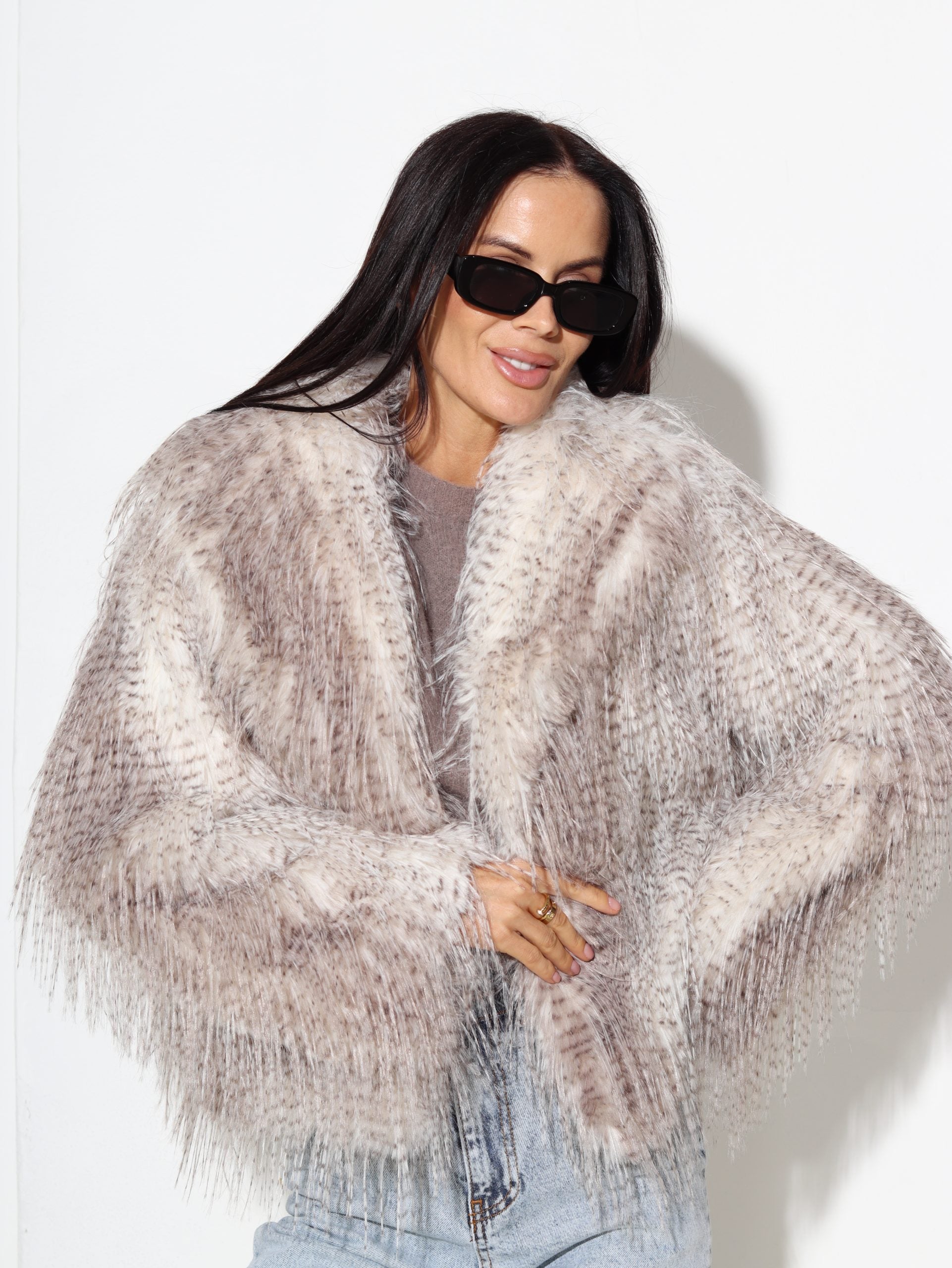 Balts+pelēks m/ā kažociņš "Raibumiņš"- 17082