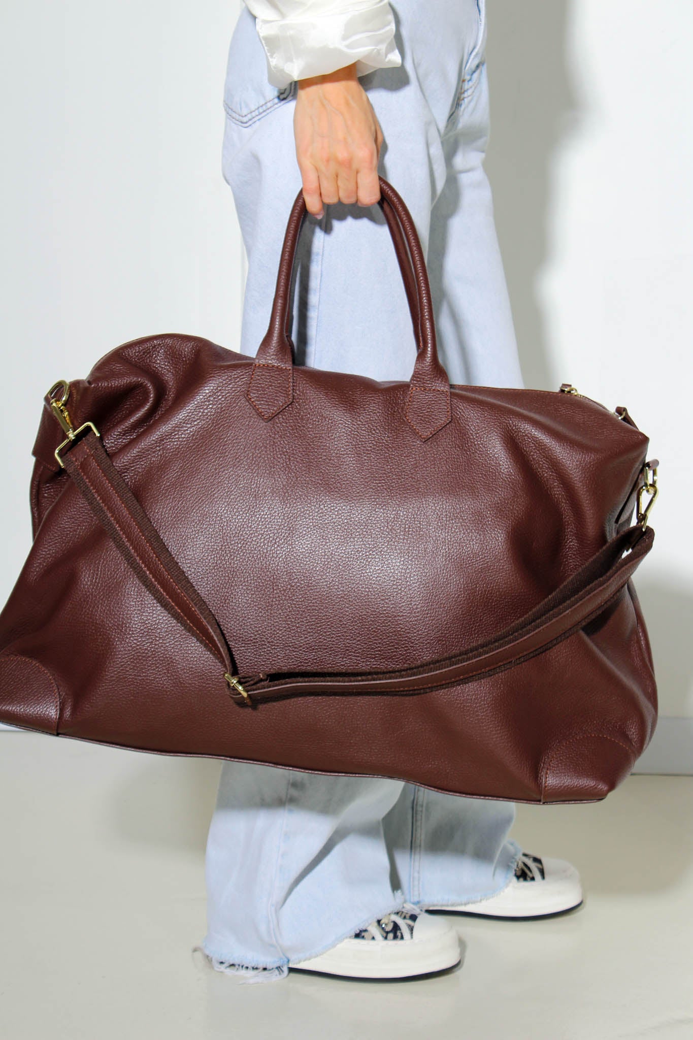 Brūna, liela, d/ā ceļojuma soma - 16347