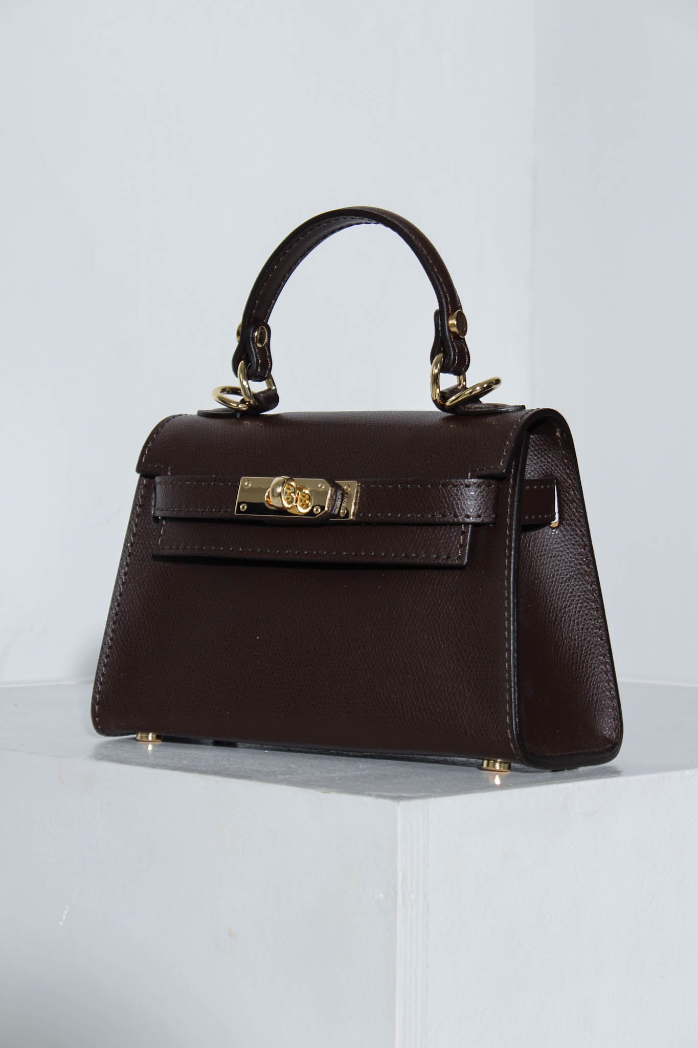 Tumši brūna, d/ā soma "Mini klasika" - 16067