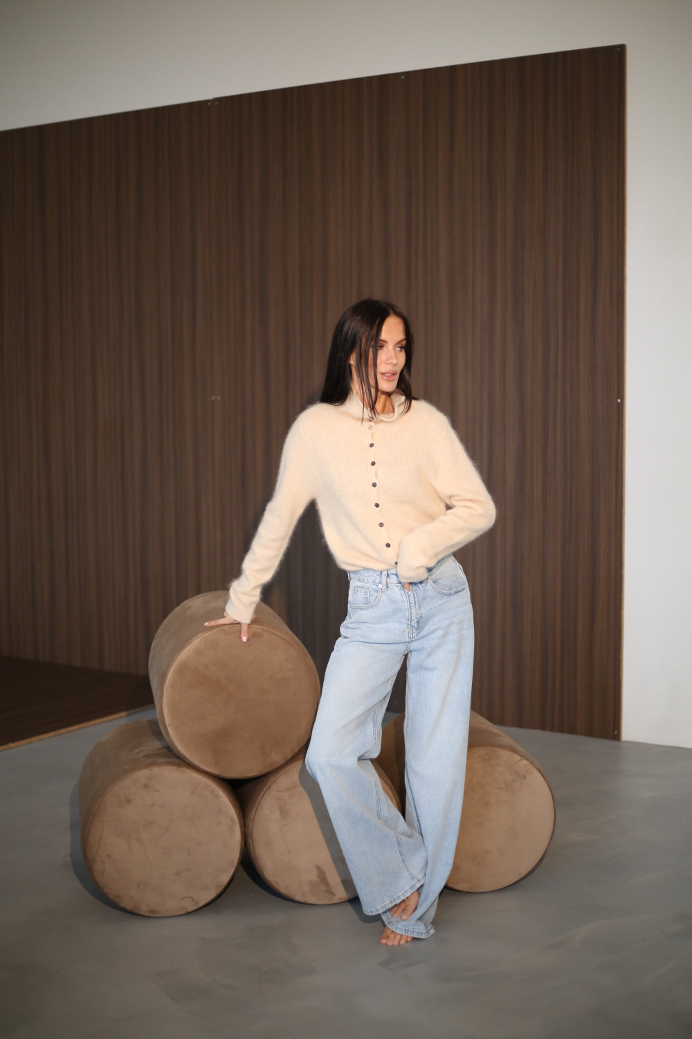 Bēša vilnas jaciņa 'Premium Cashmere' - 21257
