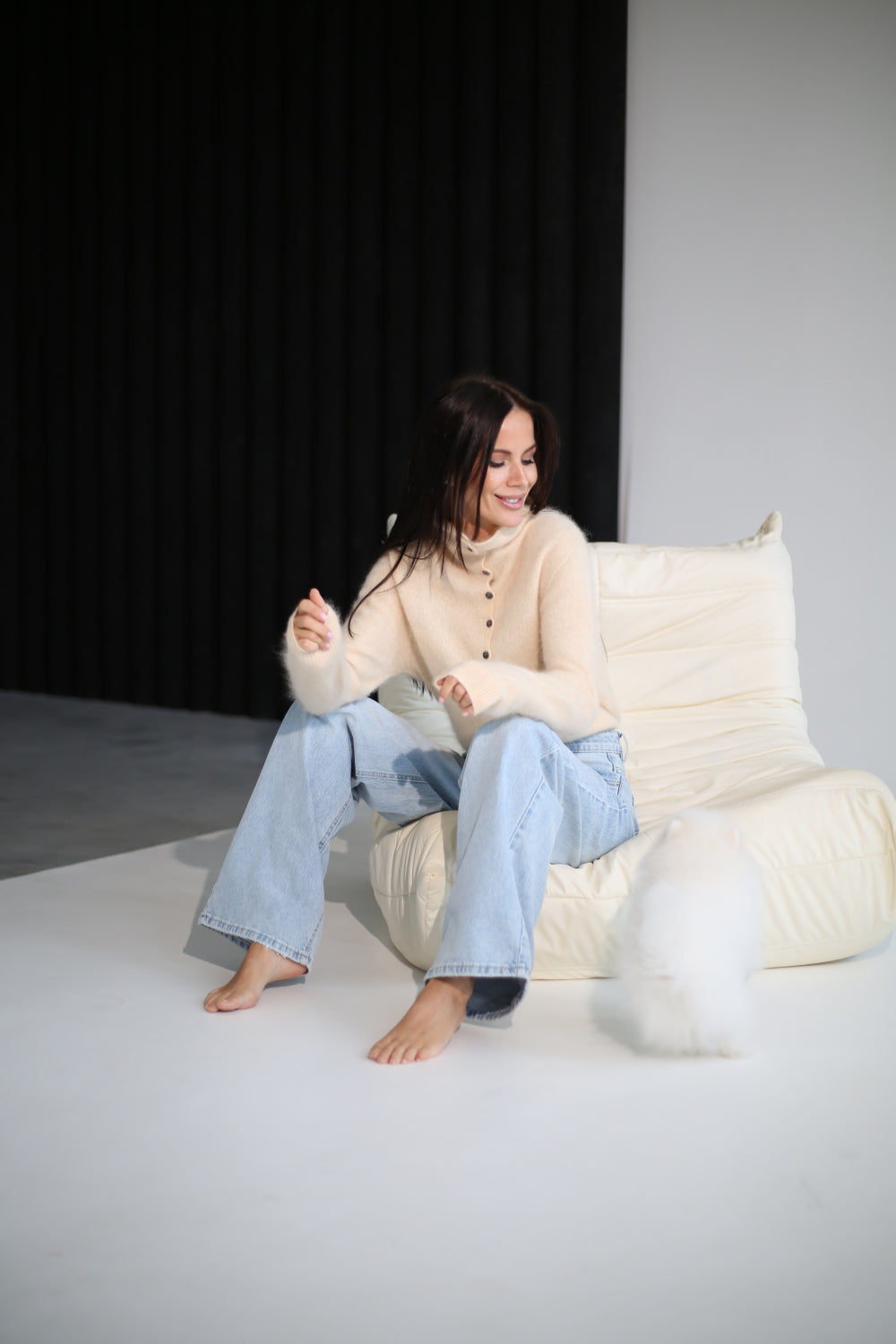 Bēša vilnas jaciņa 'Premium Cashmere' - 21257