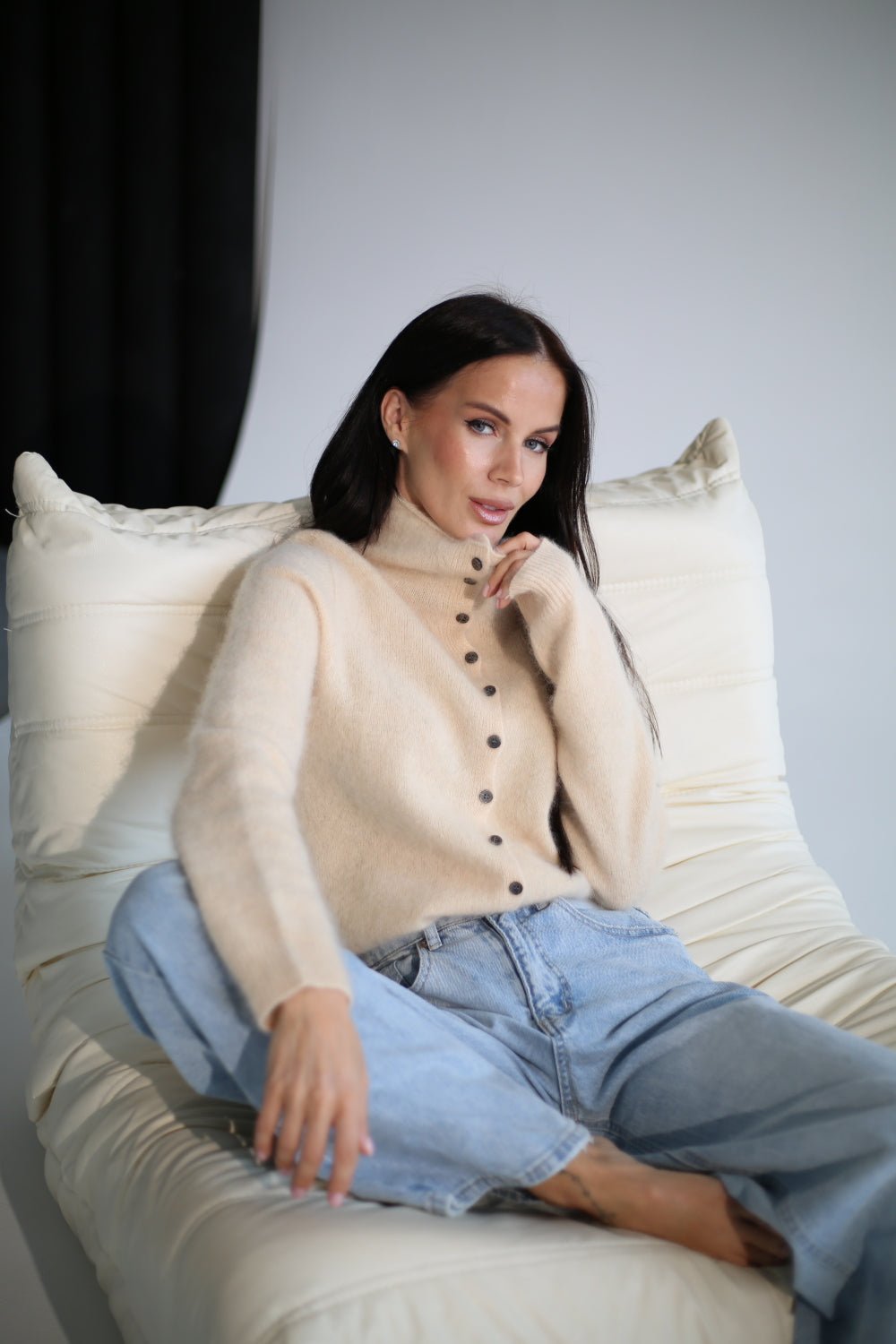 Bēša vilnas jaciņa 'Premium Cashmere' - 21257