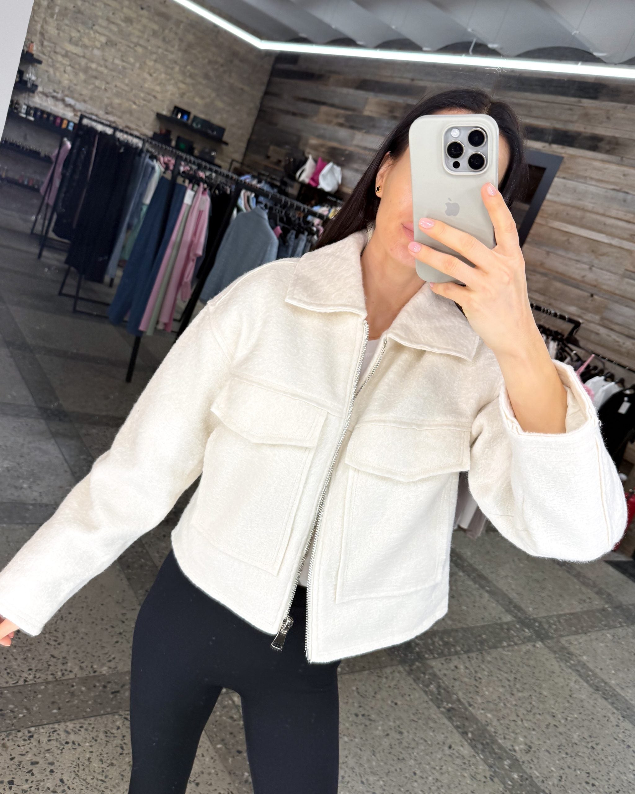 Bēša, īsa filcēta auduma virsjaka - 14472