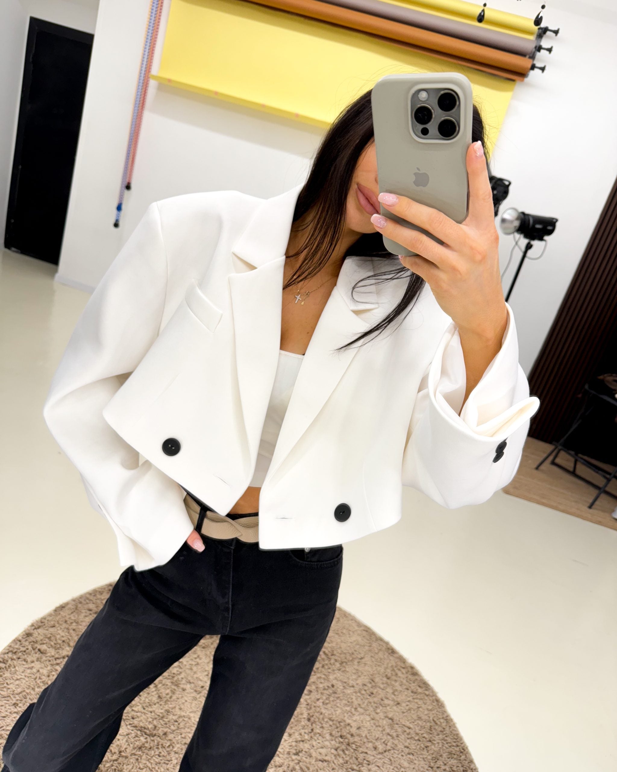 Balta cropžakete - 13.