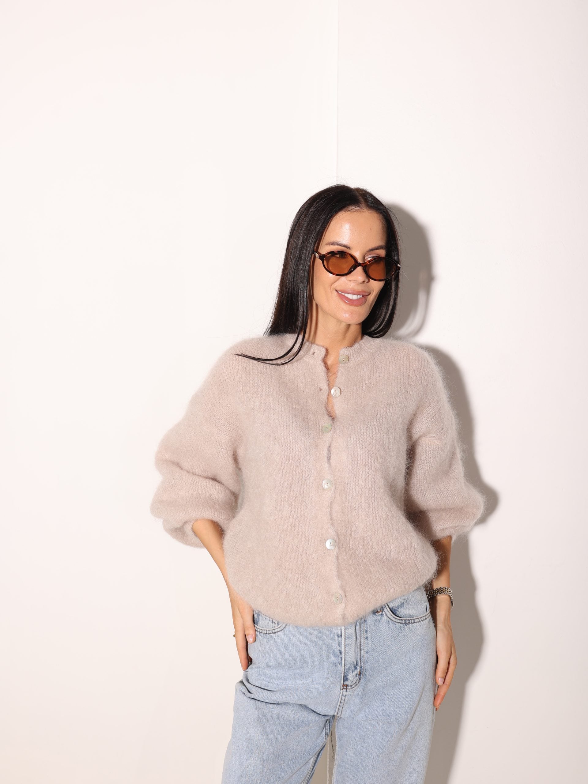 Bēša, brīva piegriezuma, pogājama Mohēras jaka - 15969