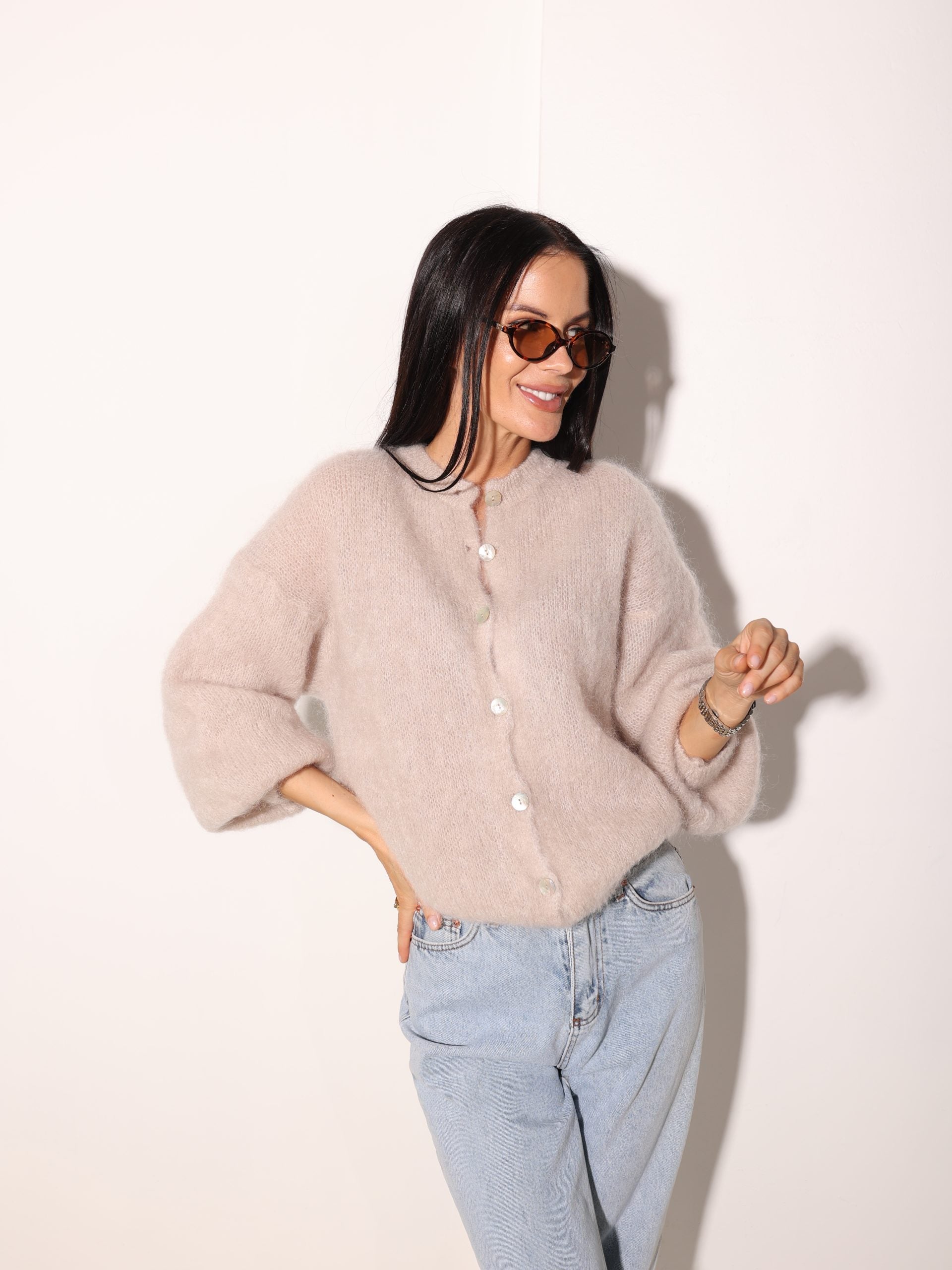 Bēša, brīva piegriezuma, pogājama Mohēras jaka - 15969