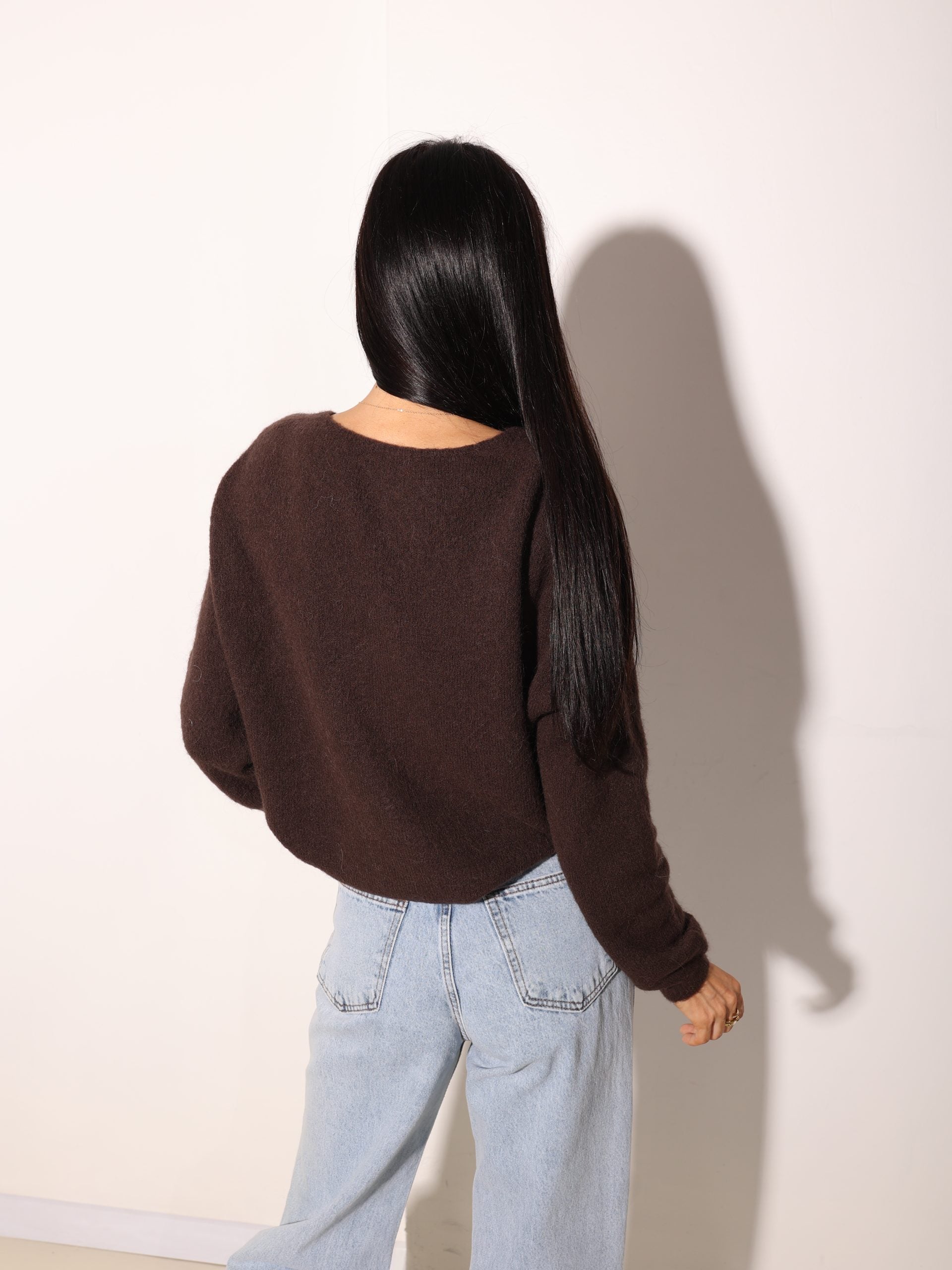 Tumši brūna, pogājama Alpakas jaka - 15976