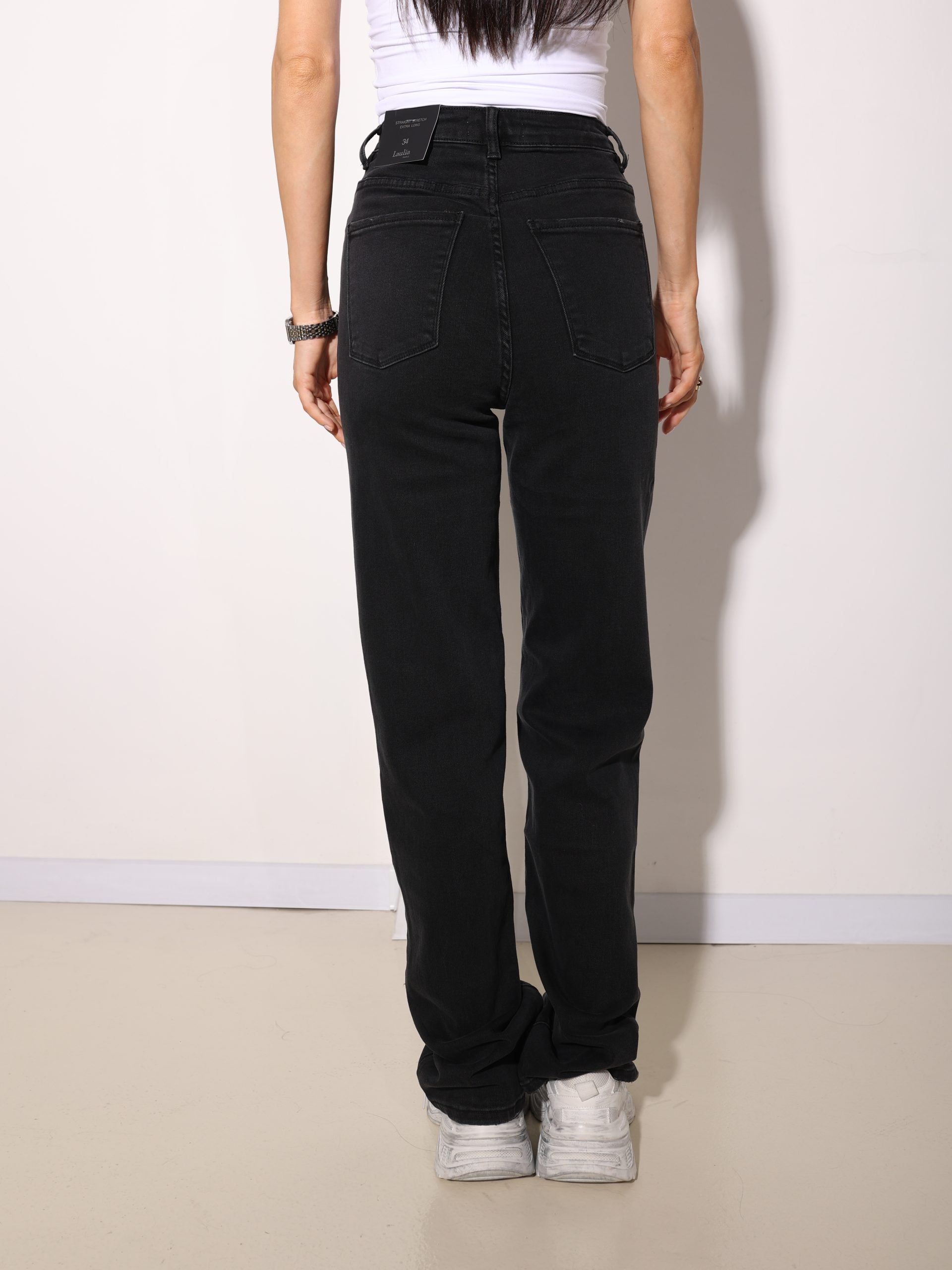 Melnas "Extra long" Laulia firmas džinsu bikses- 16023