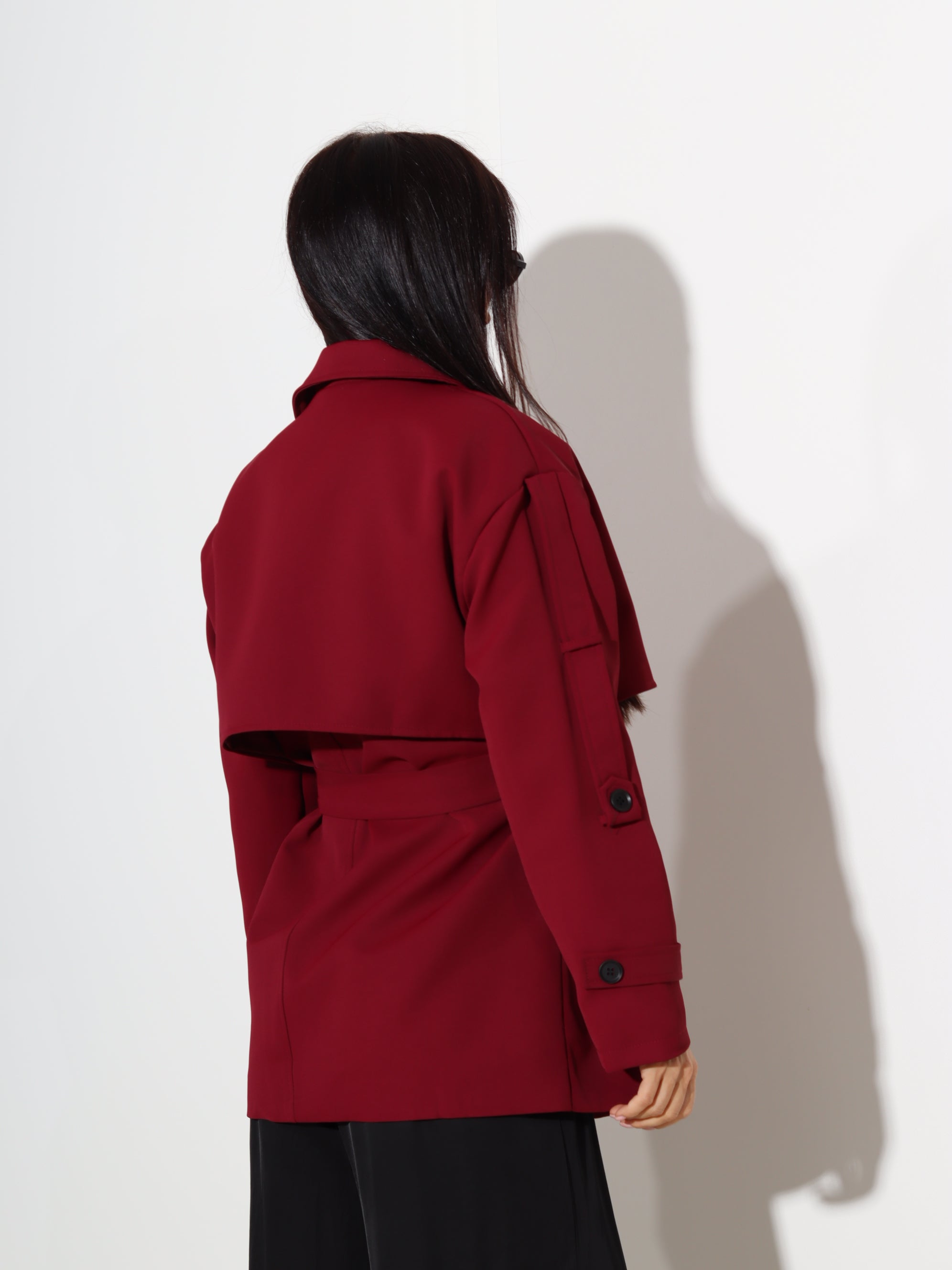 Bordo, īss trecis ar akcentu augšdaļā - 20279
