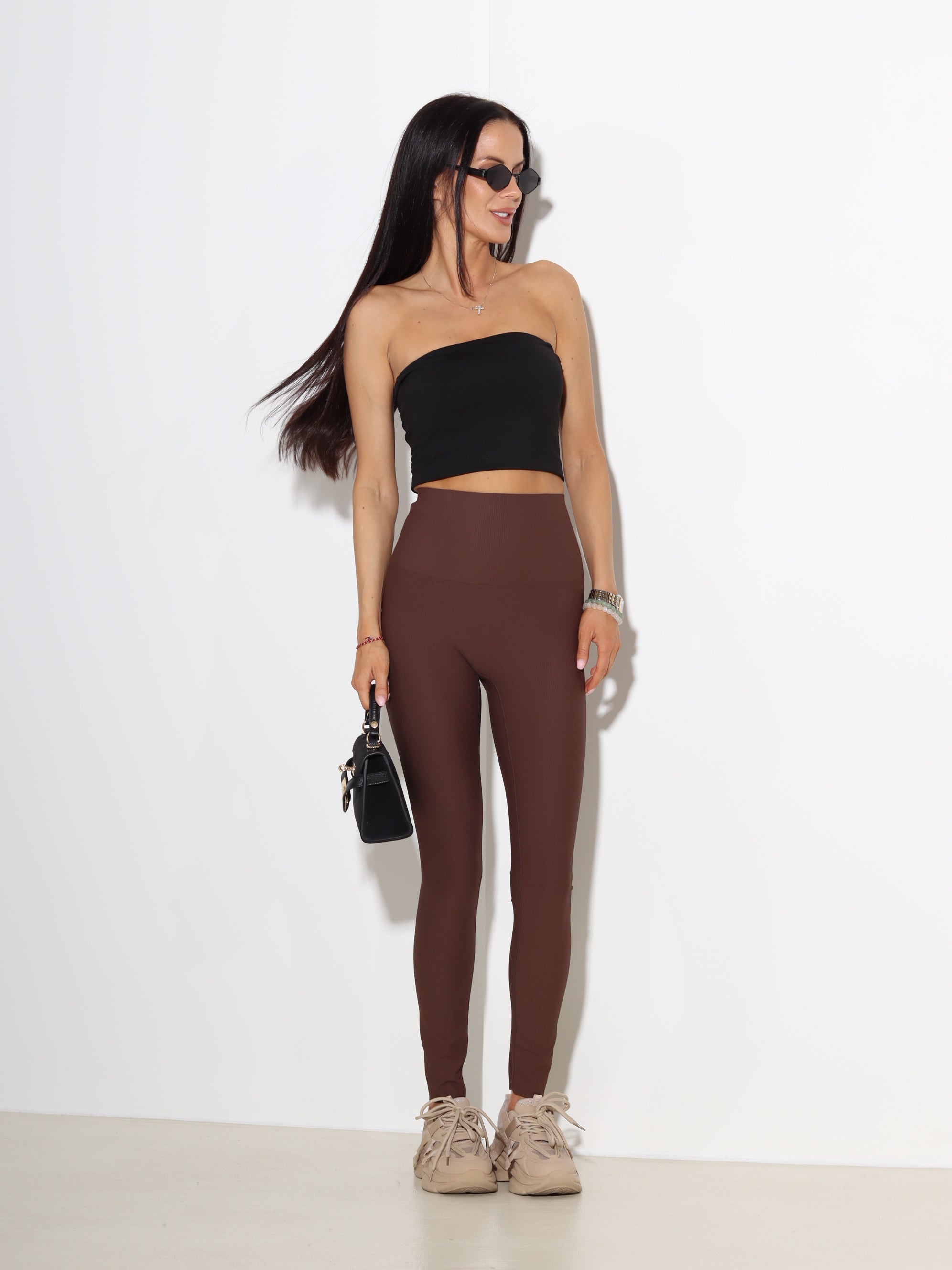 Melns crop tops bez lencītēm- 19245