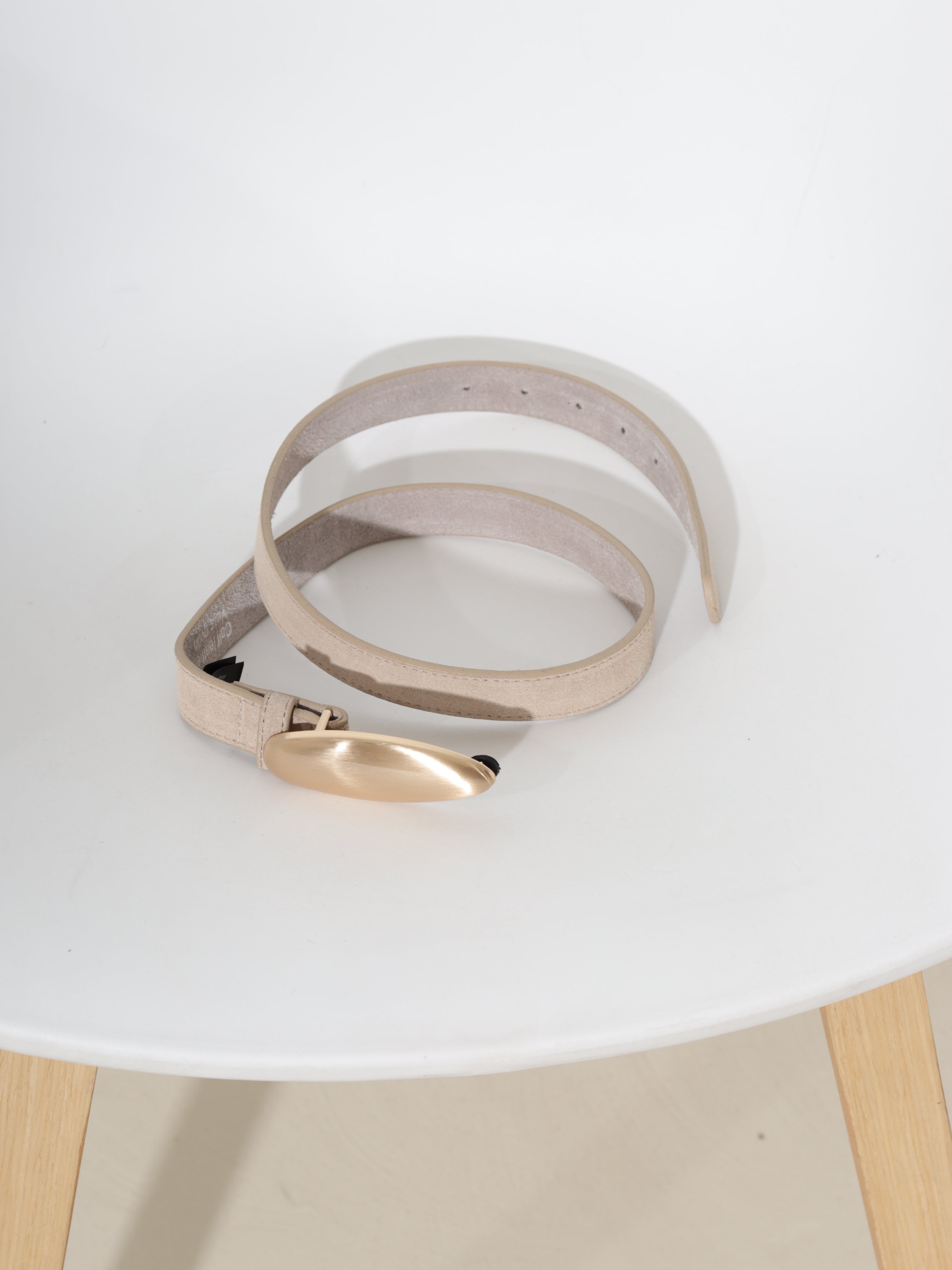 Bēša d/zā josta 9cm sprādzi - 20682