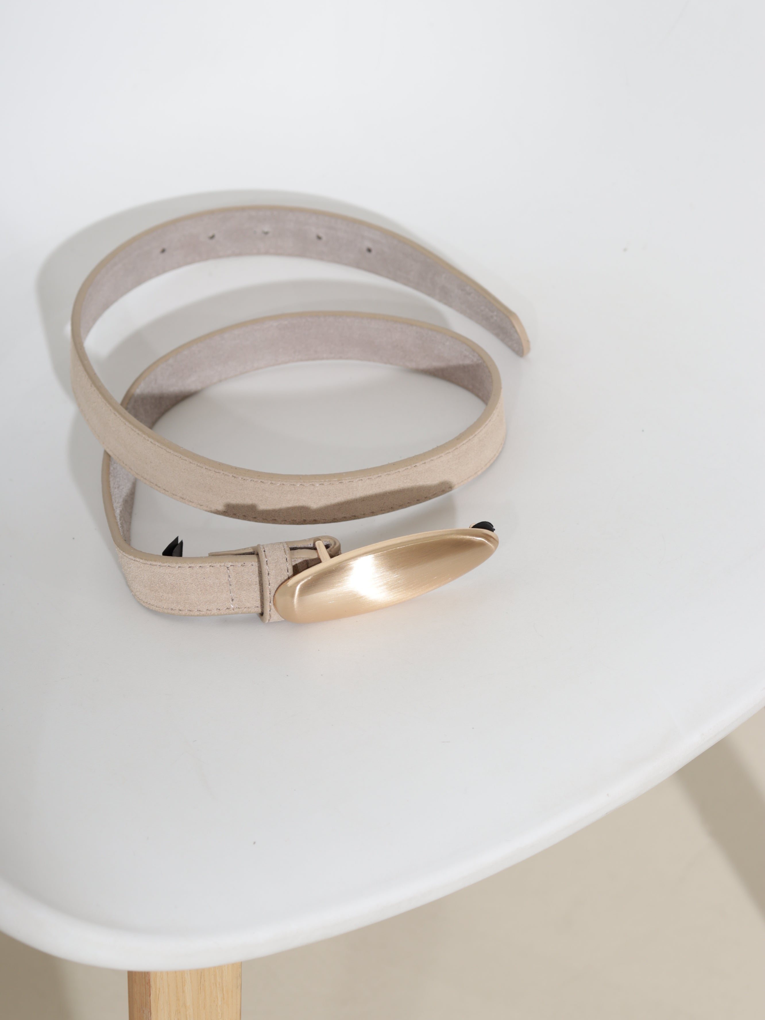 Bēša d/zā josta 9cm sprādzi - 20682
