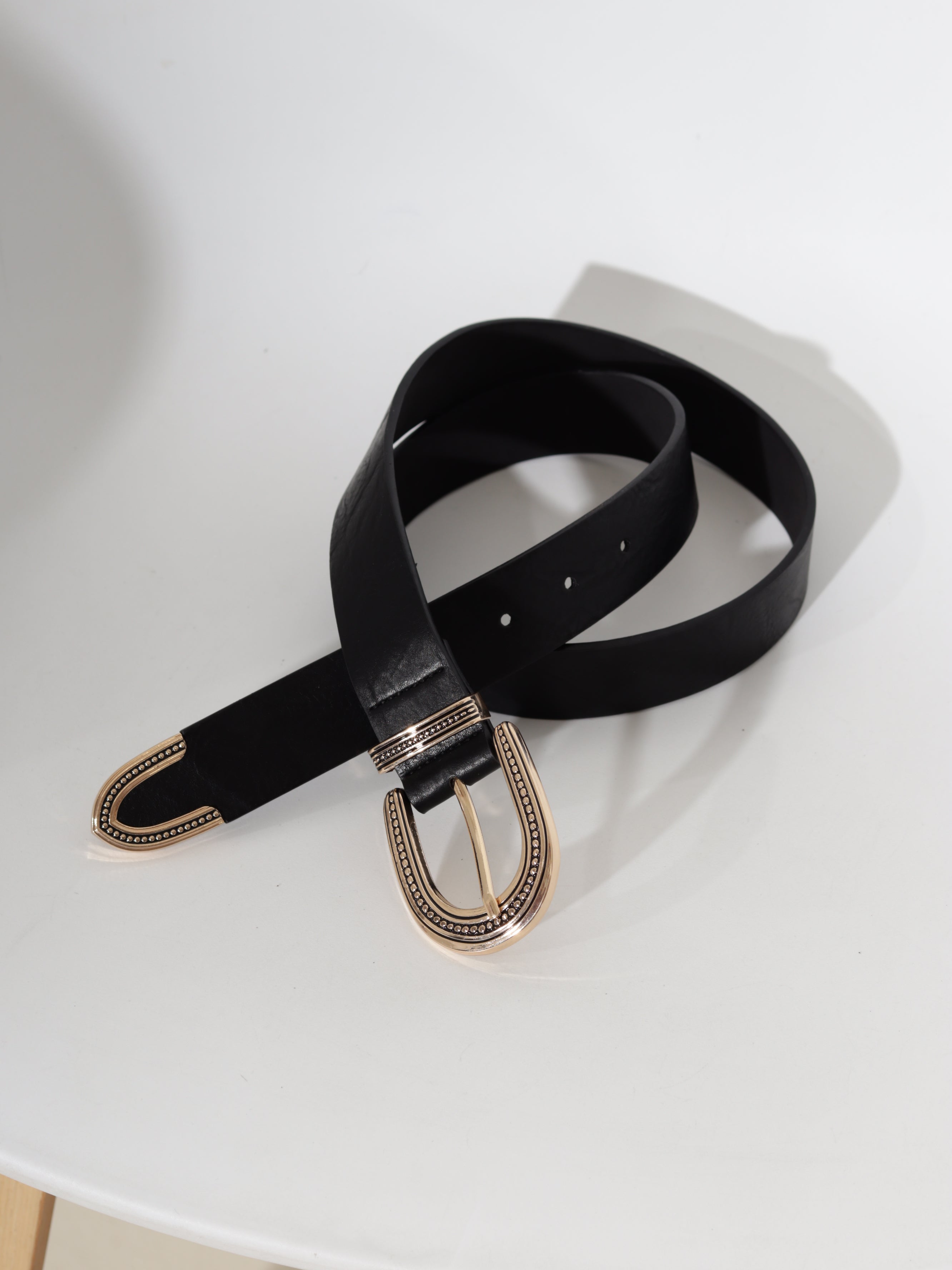 Melna/ gold m/ā josta 'Country style' - 20689