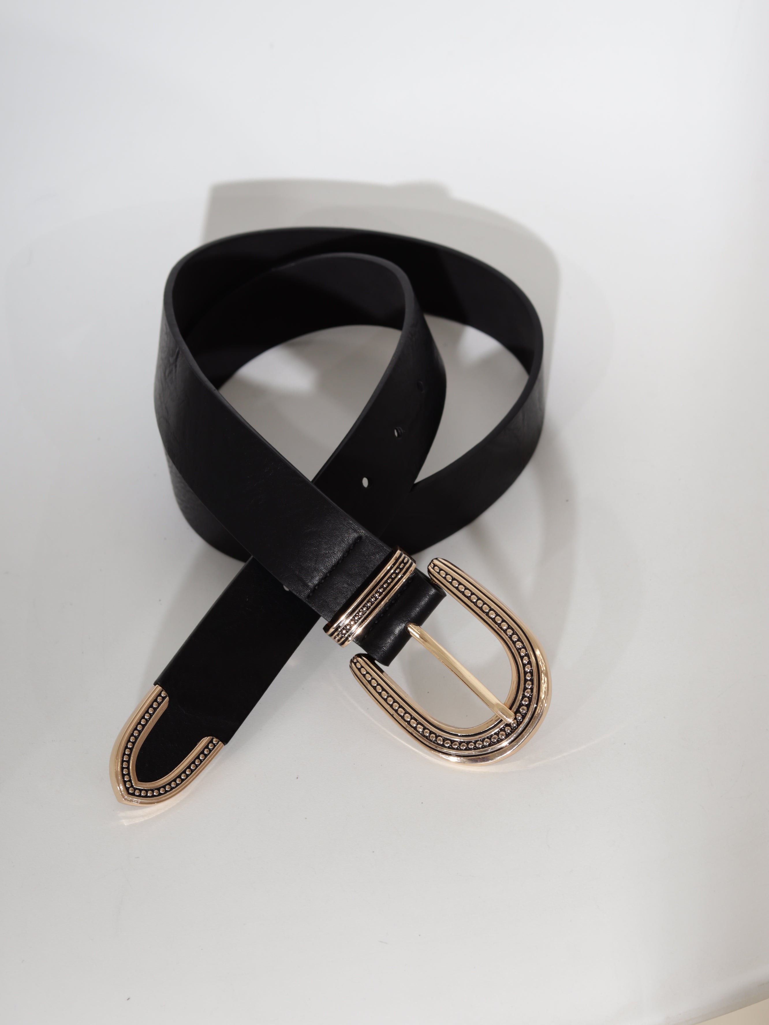 Melna/ gold m/ā josta 'Country style' - 20689
