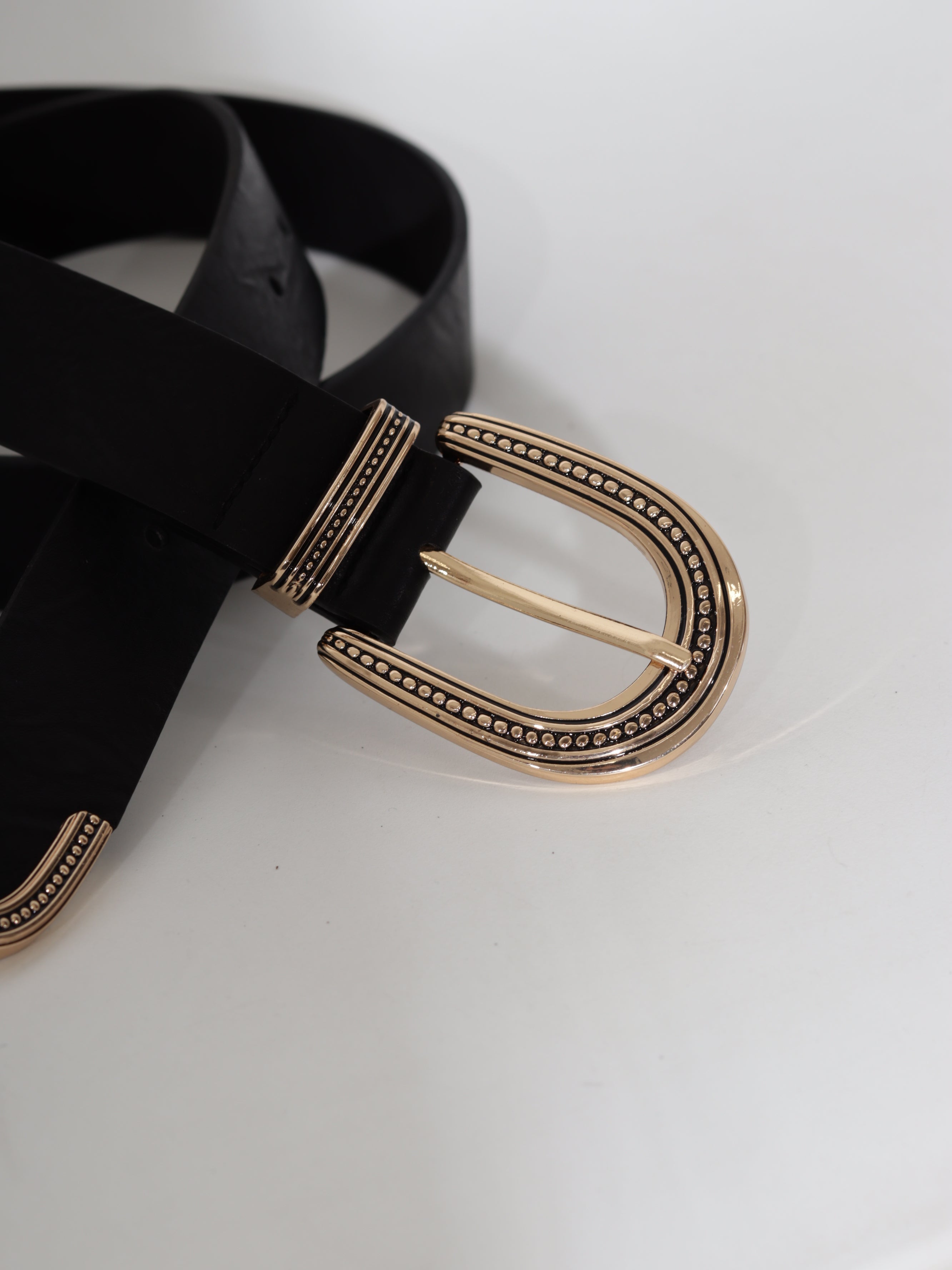 Melna/ gold m/ā josta 'Country style' - 20689