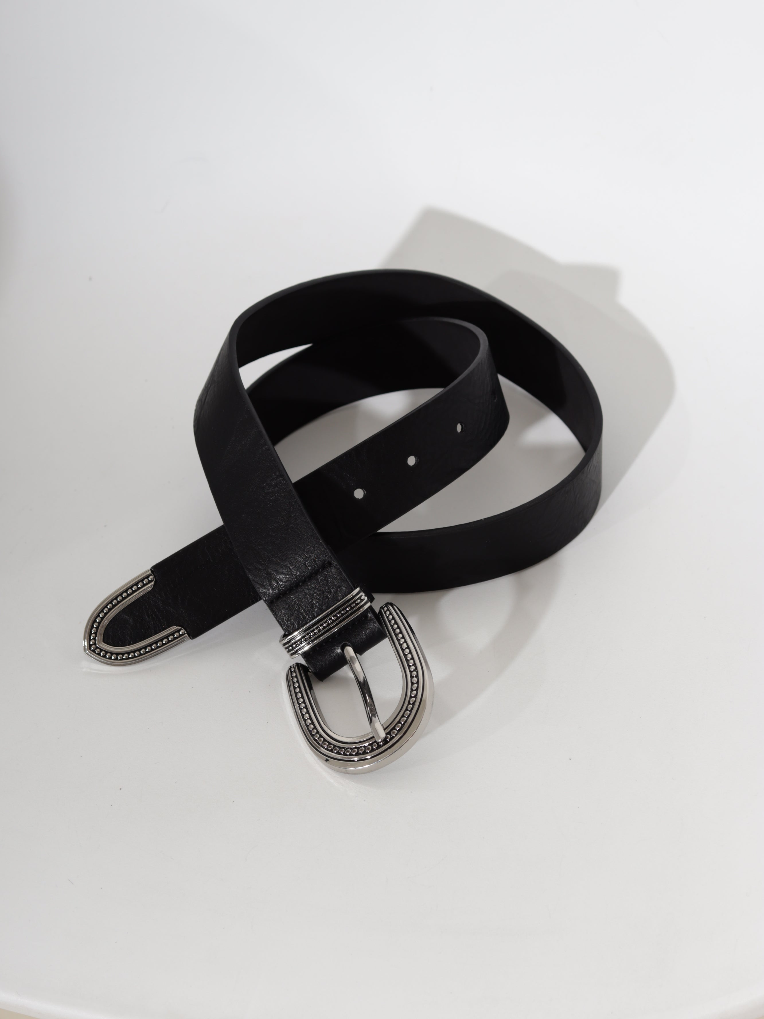Melna/ silver m/ā josta 'Country style' - 20688