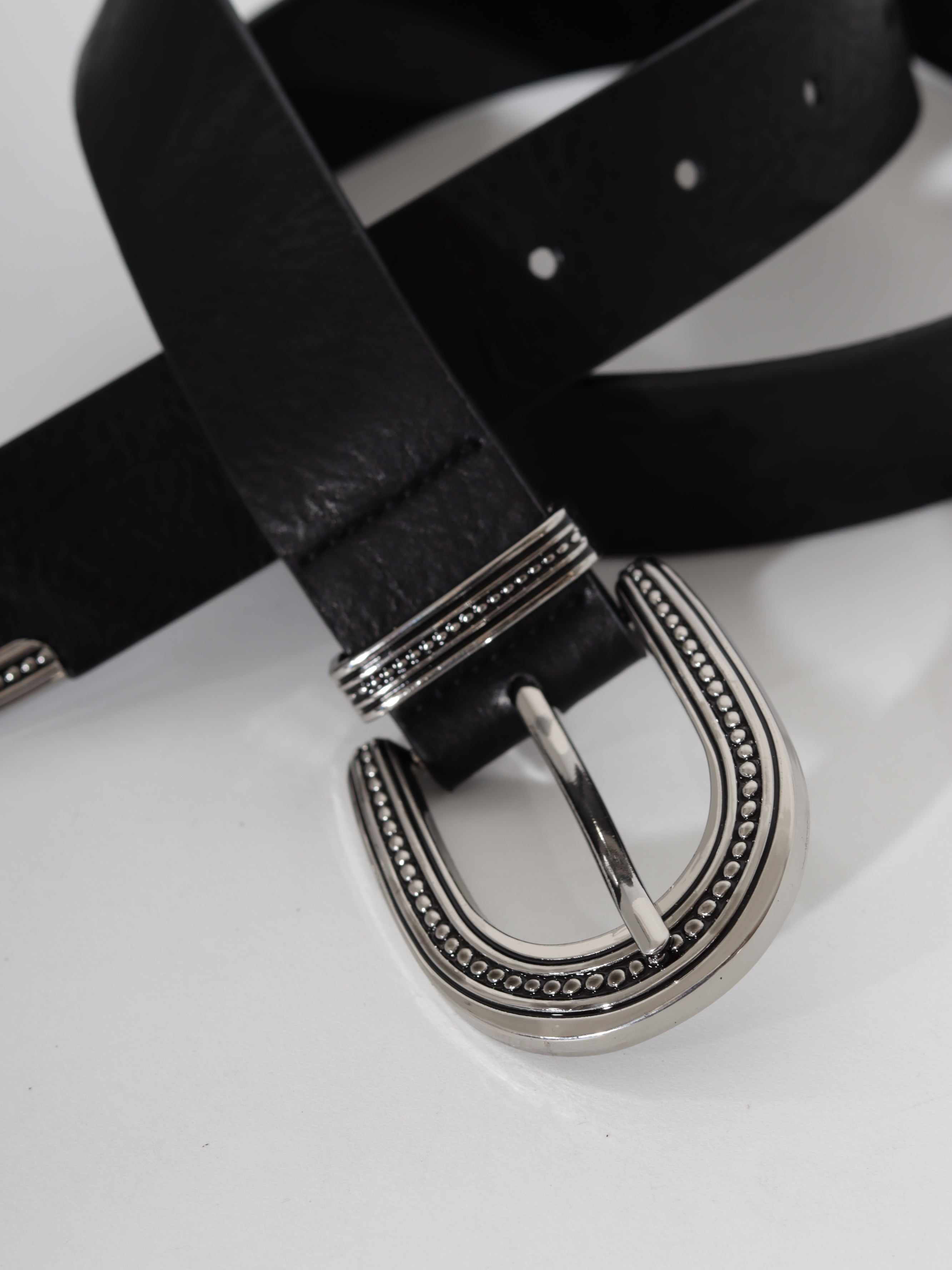 Melna/ silver m/ā josta 'Country style' - 20688