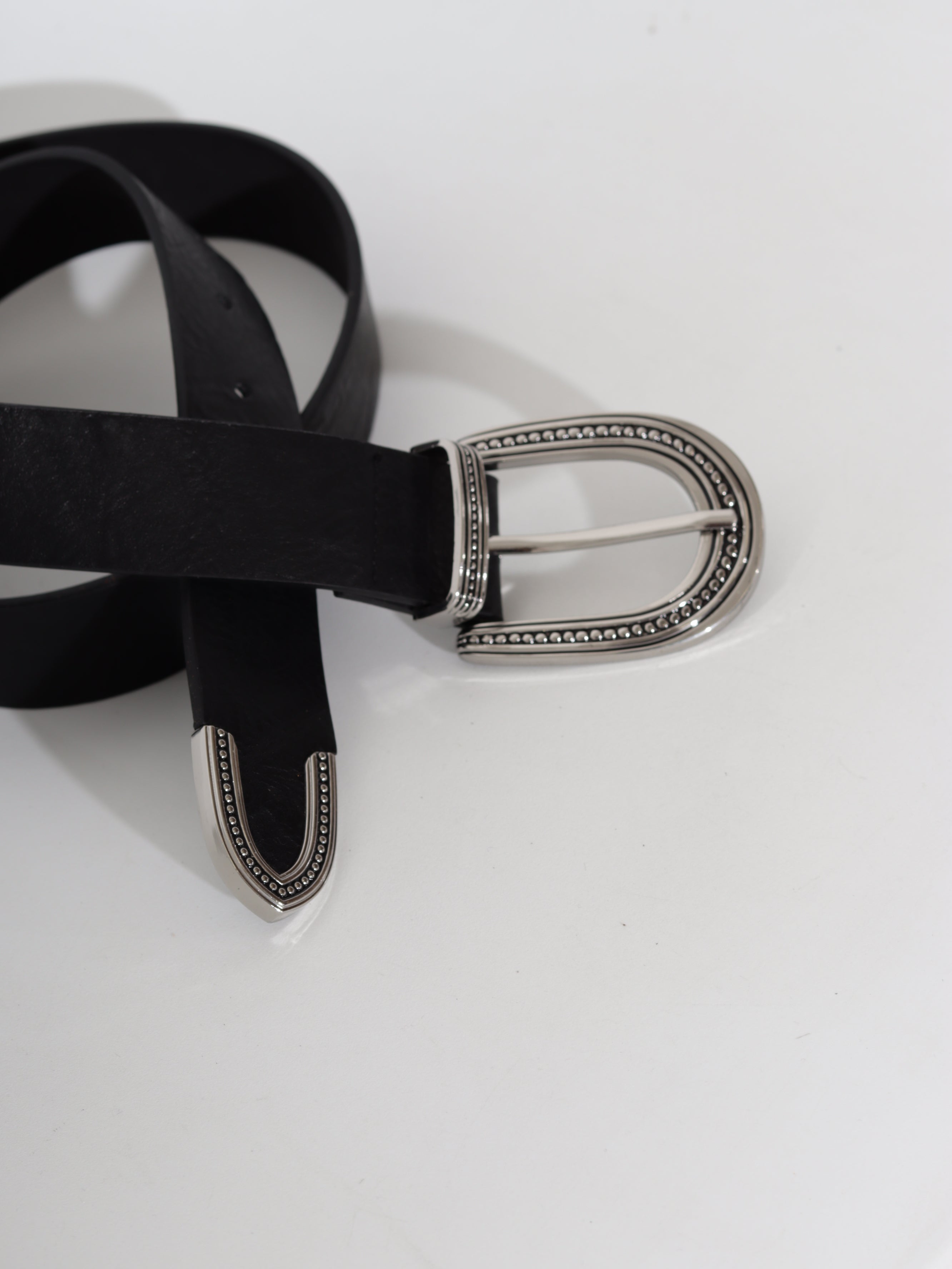 Melna/ silver m/ā josta 'Country style' - 20688