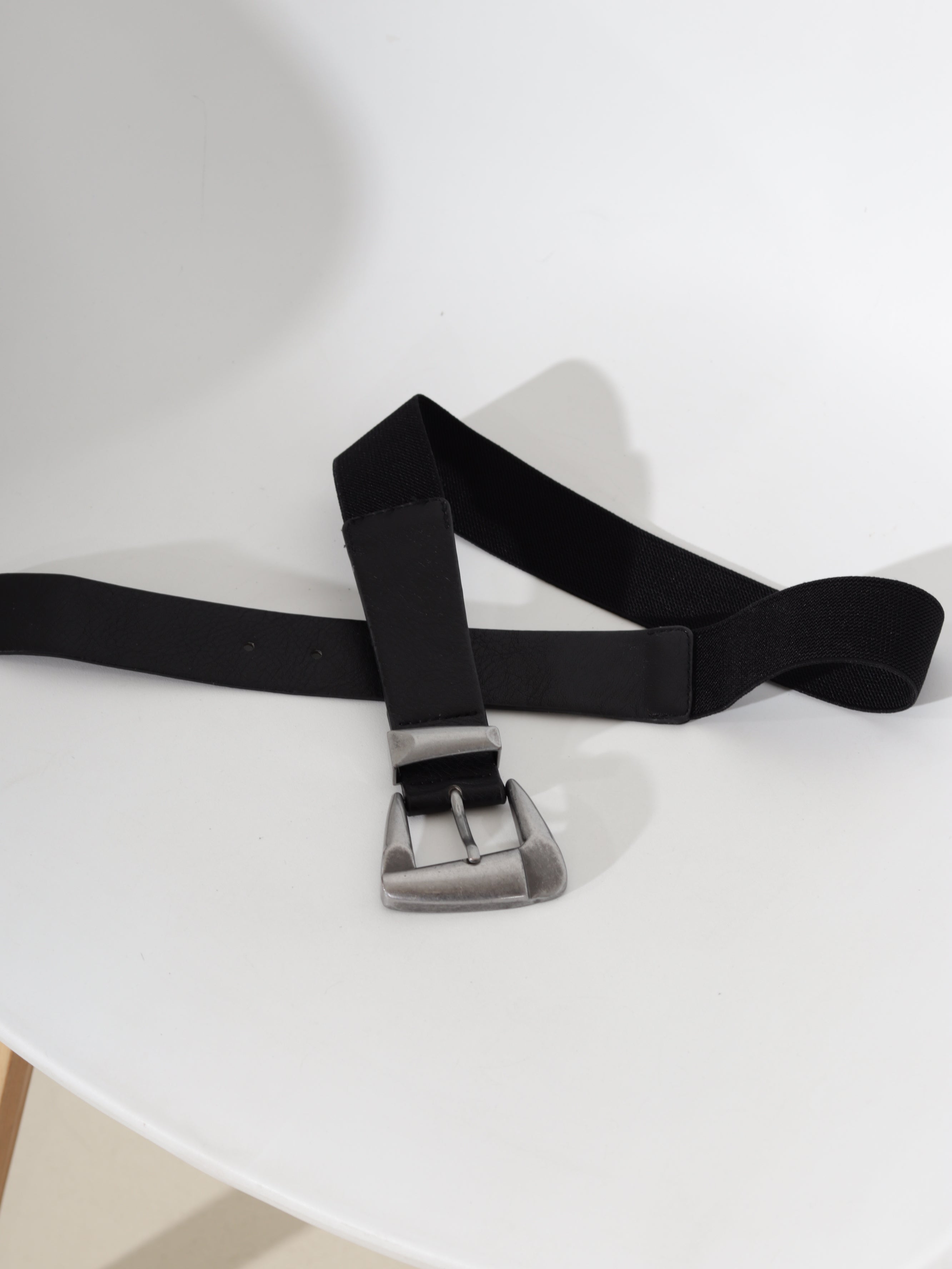 Melna josta, m/ā+ gumija, silver - 20685