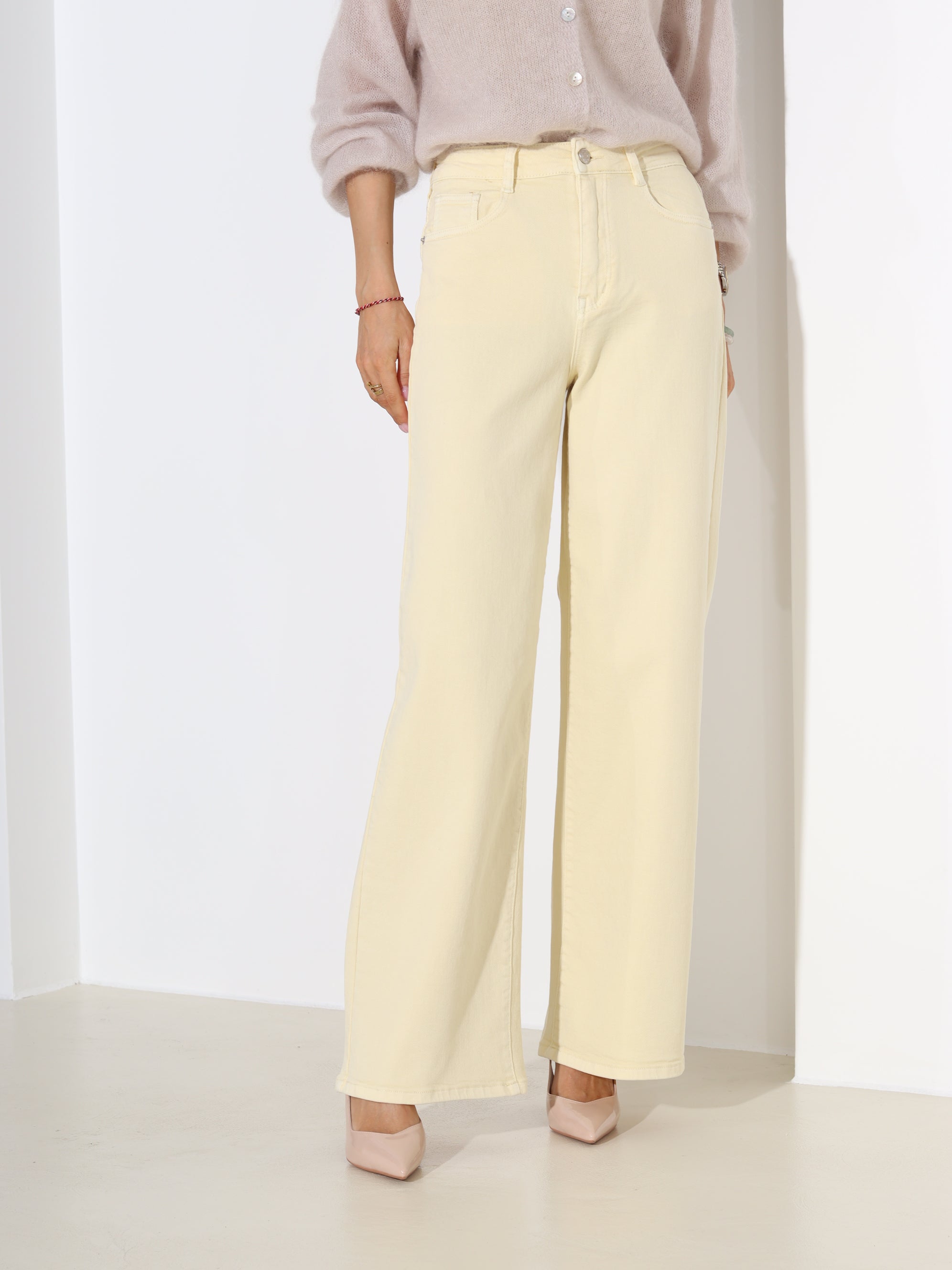 Dzeltenas džinsa bikses 'Dad fit' - 18601