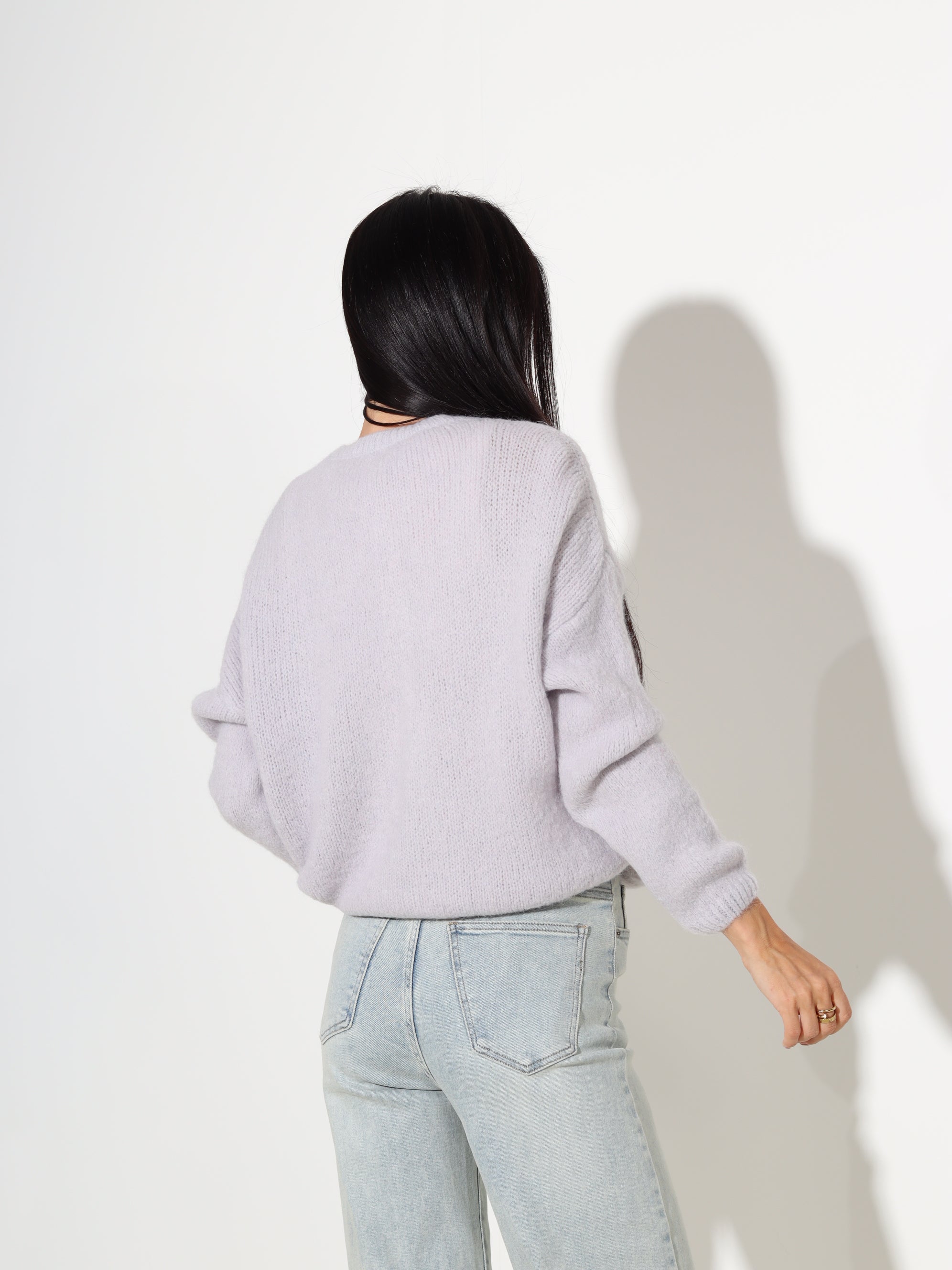 Gaiši pelēka jaka ar pogu aizdari - 18116