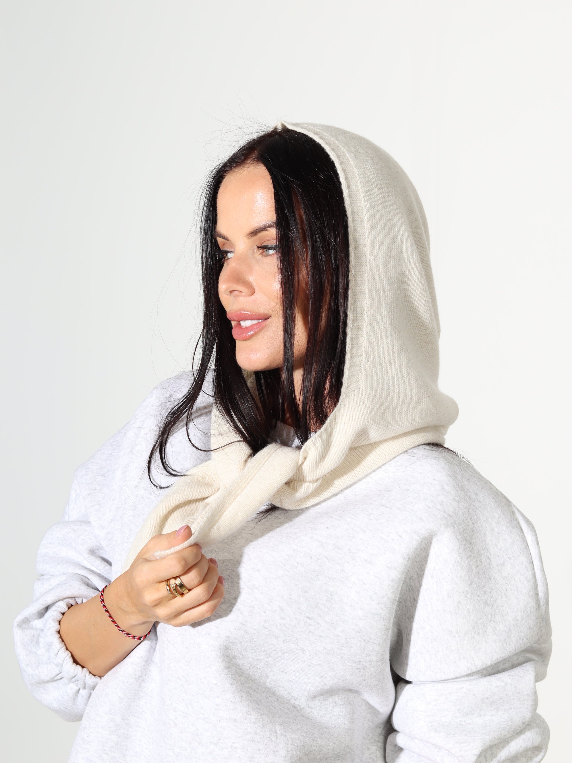 Bēša sienama kapuce/cepure "Cashmere Blend" - 18111