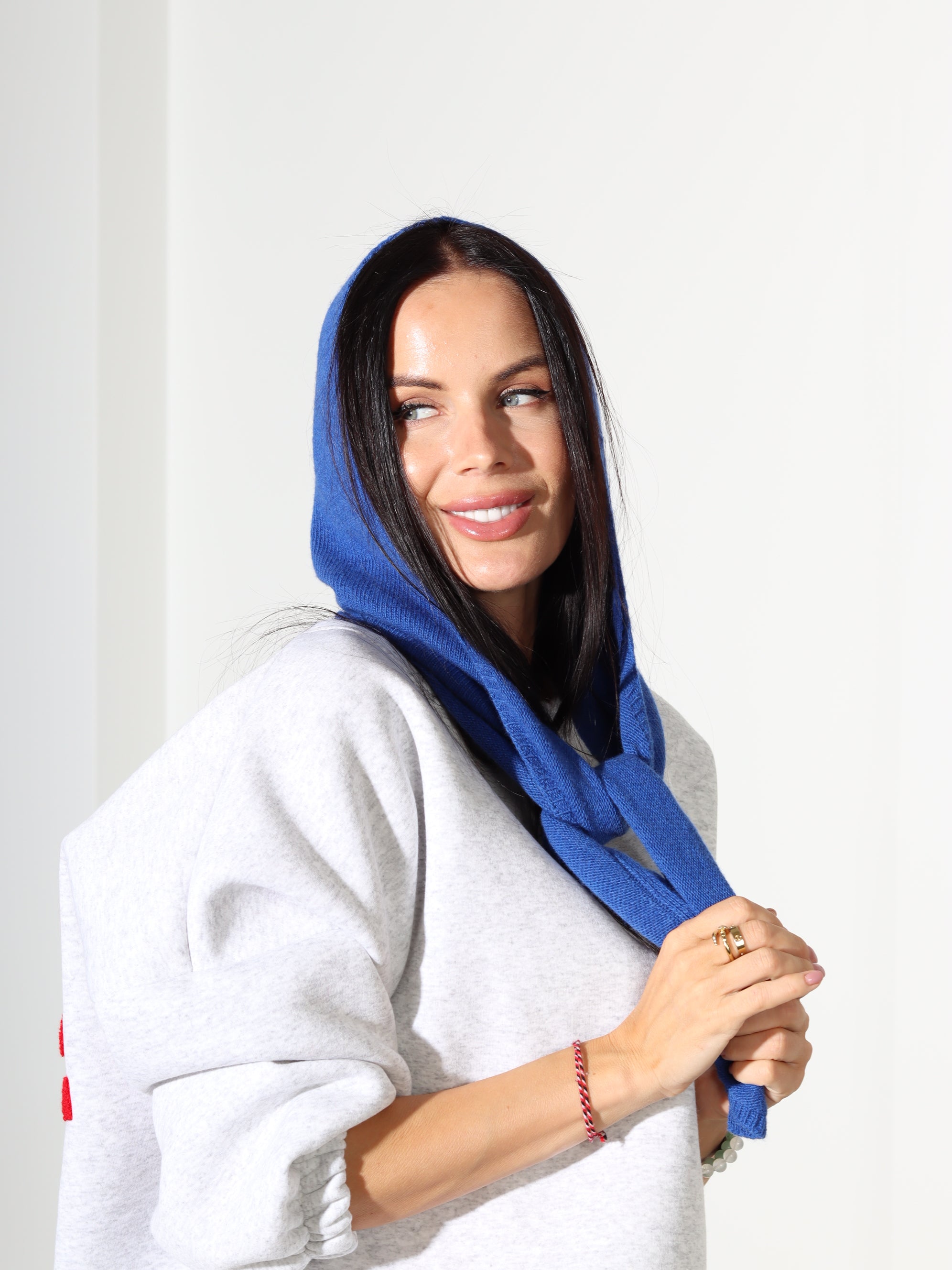 Zila sienama kapuce/cepure "Cashmere Blend" - 18112