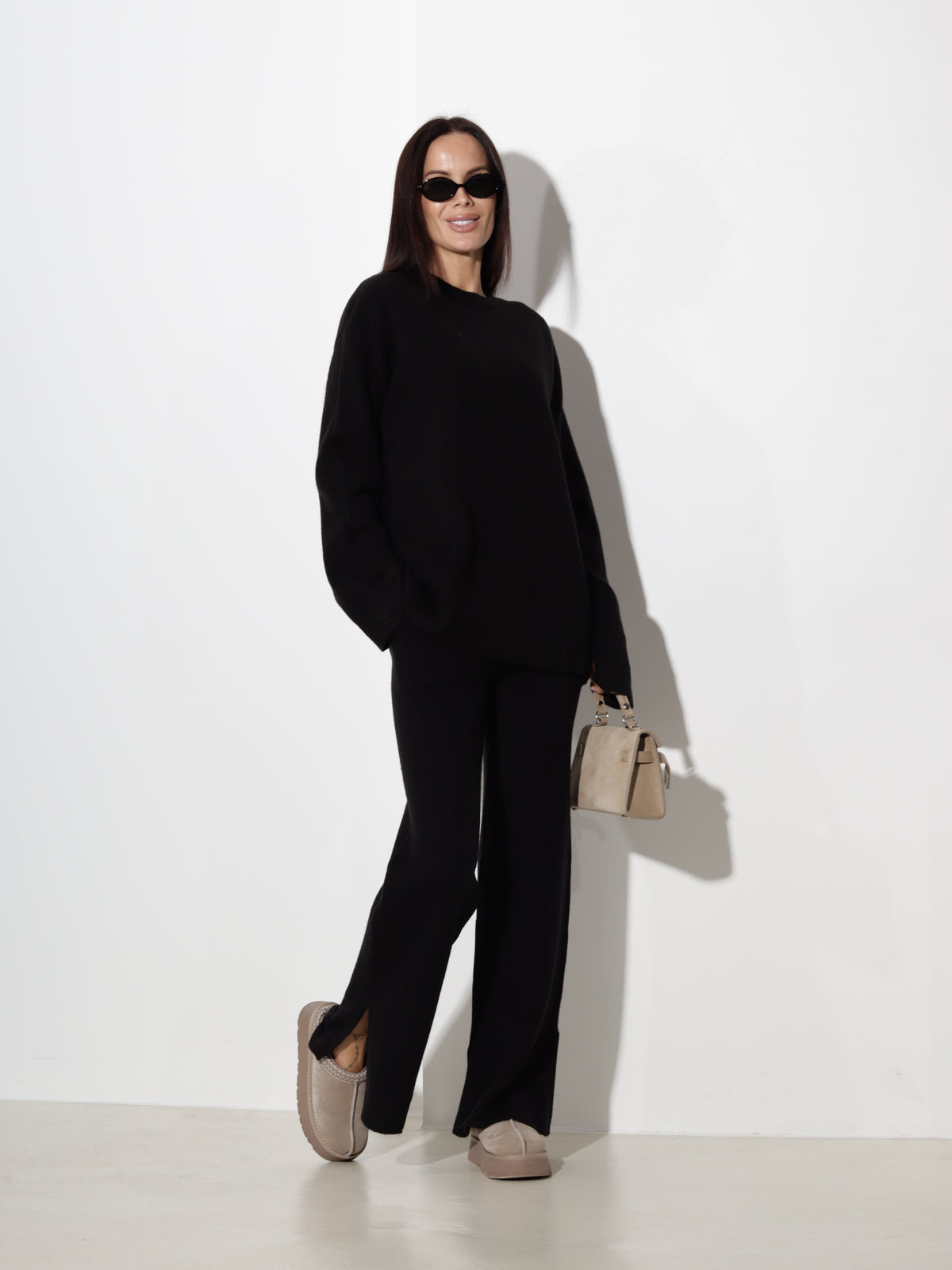 Melns adīts komplekts, 'Knit lounge' - 21327