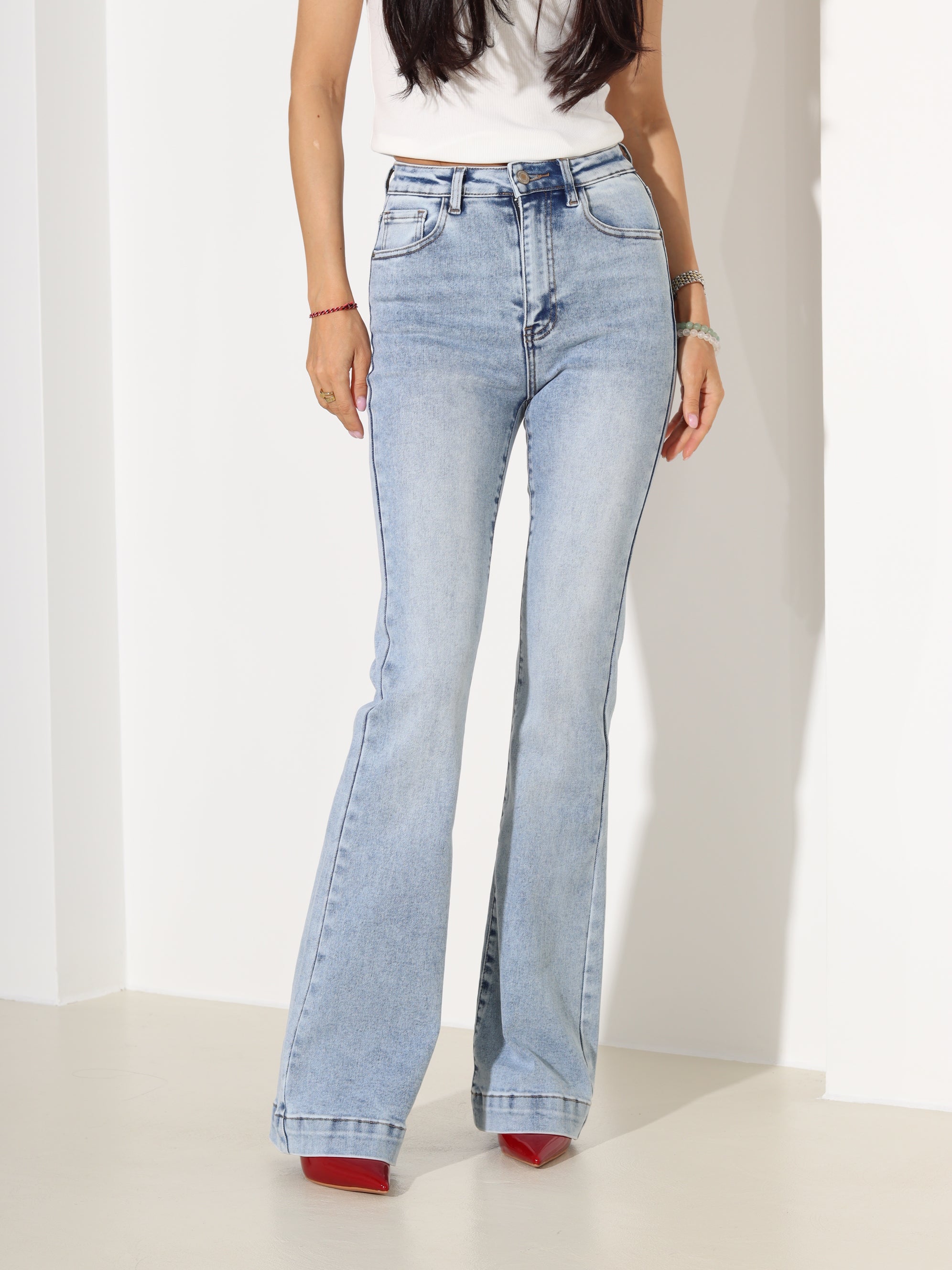 Gaiši zilas ,"Laulia"  džinsa bikses EXTRA LONG- 18362