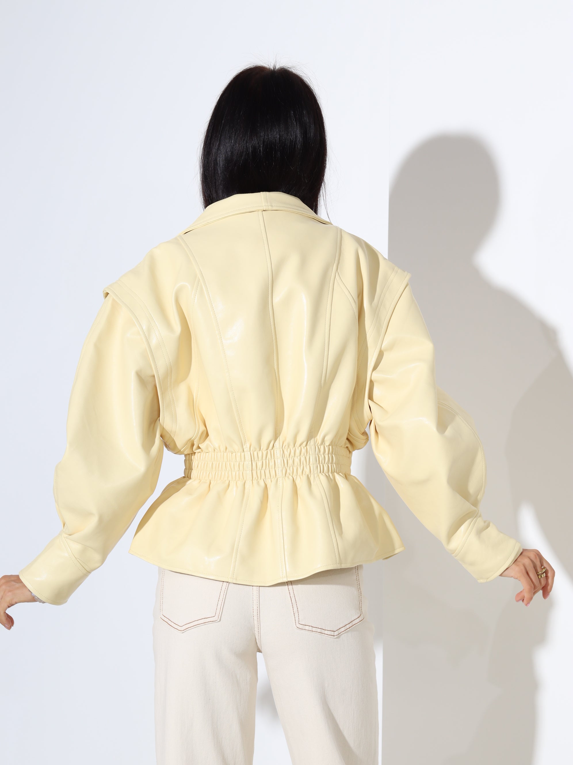 Dzeltena ādas imitācijas virsjaka - 18378