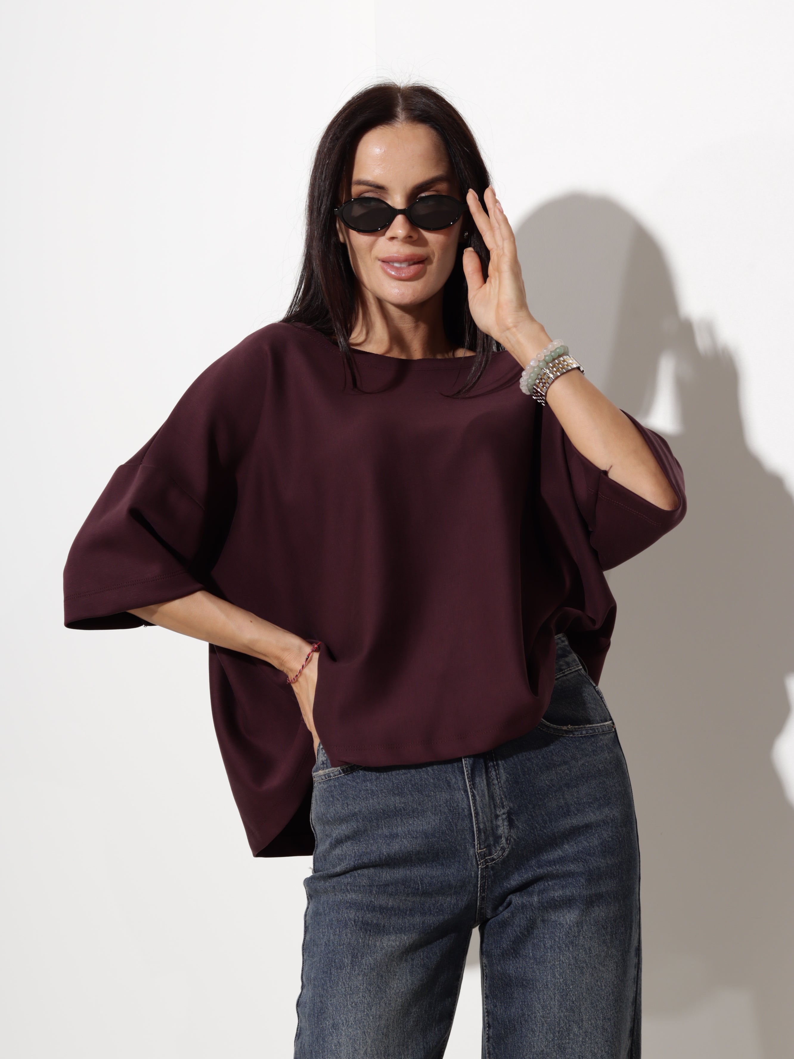 Violets oversize tipa tops- 20610