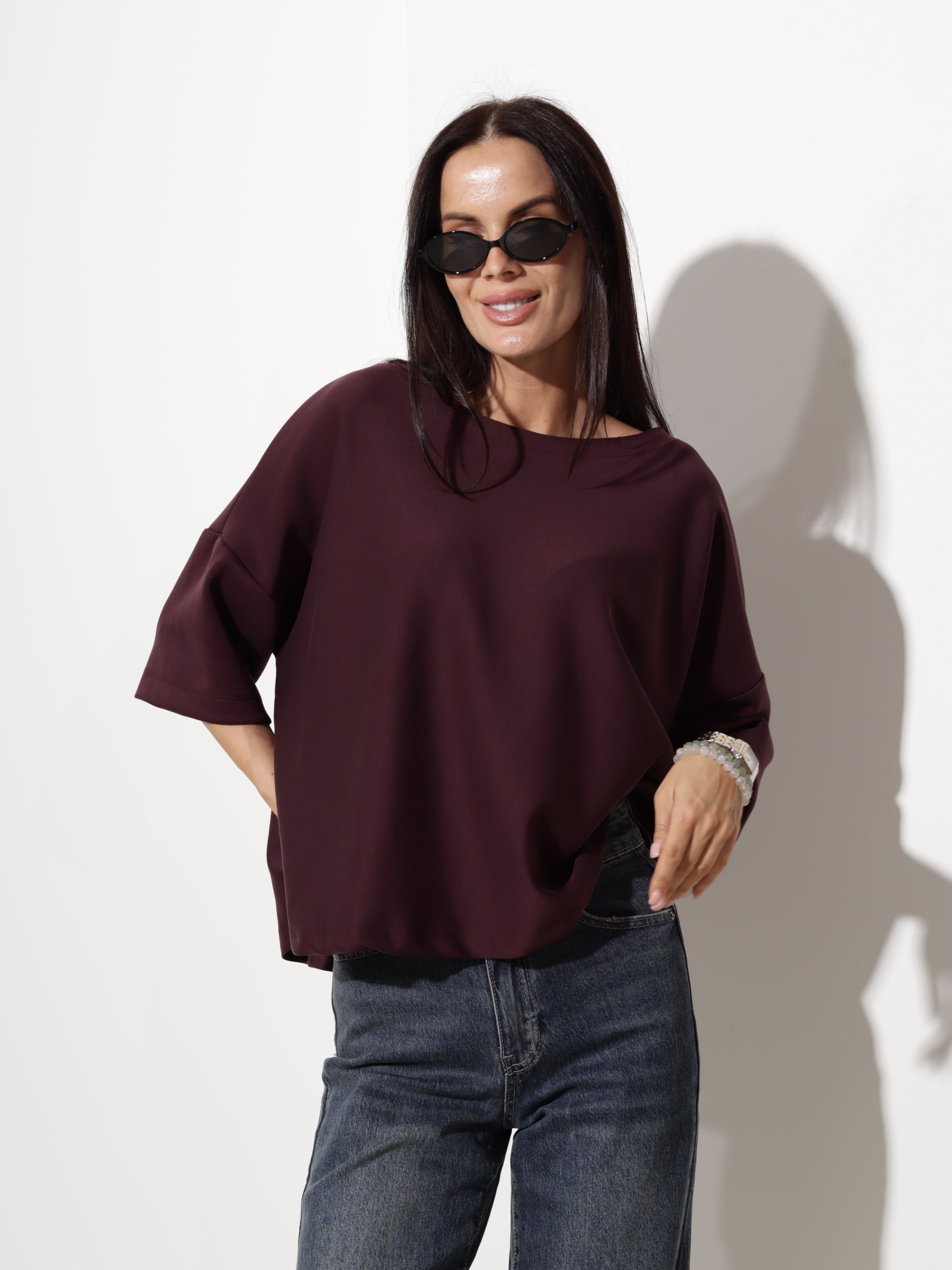 Violets oversize tipa tops- 20610