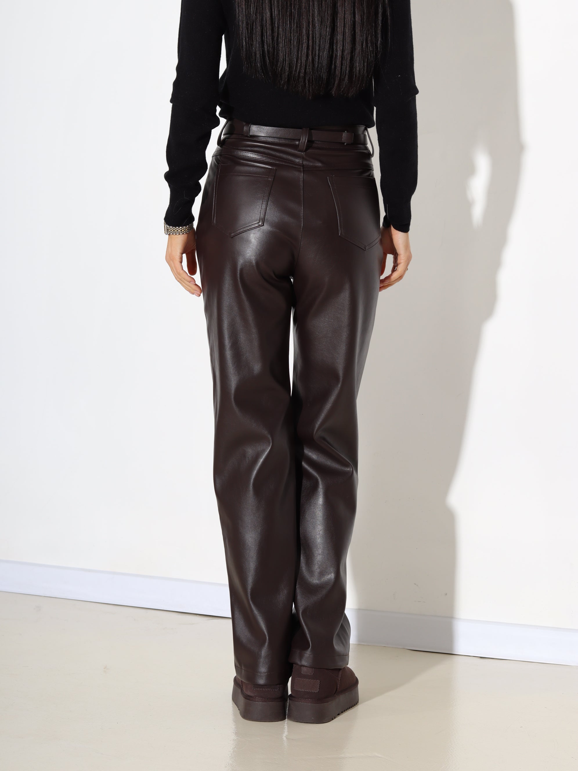 Šoko eko ādas püksid ar vieglu siltinājumu - 17954