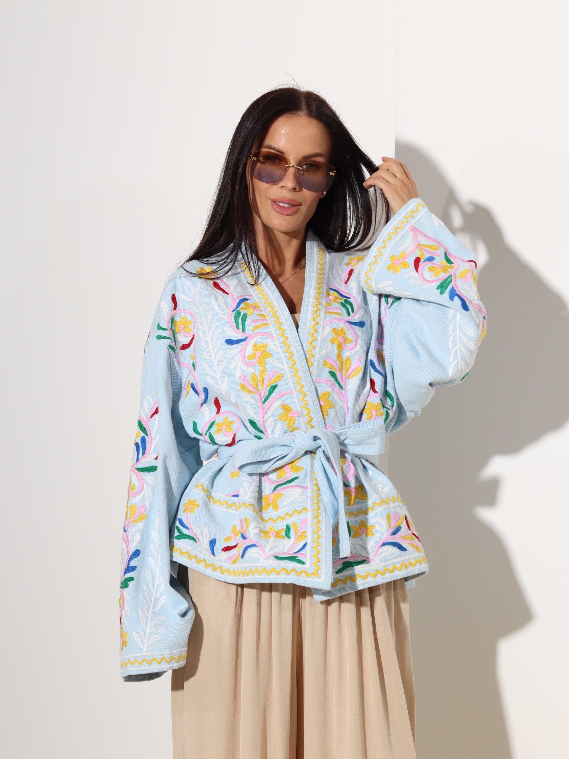 Zils džinsa kimono - 19379
